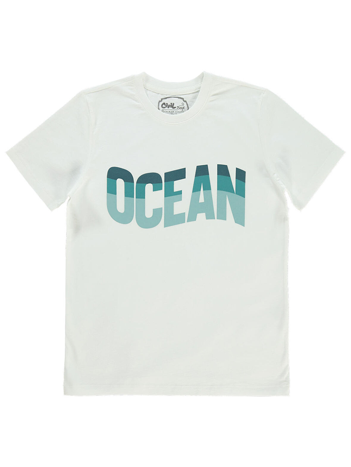 Civil Boys Erkek Çocuk Tişört 10-13 Yaş Ekru