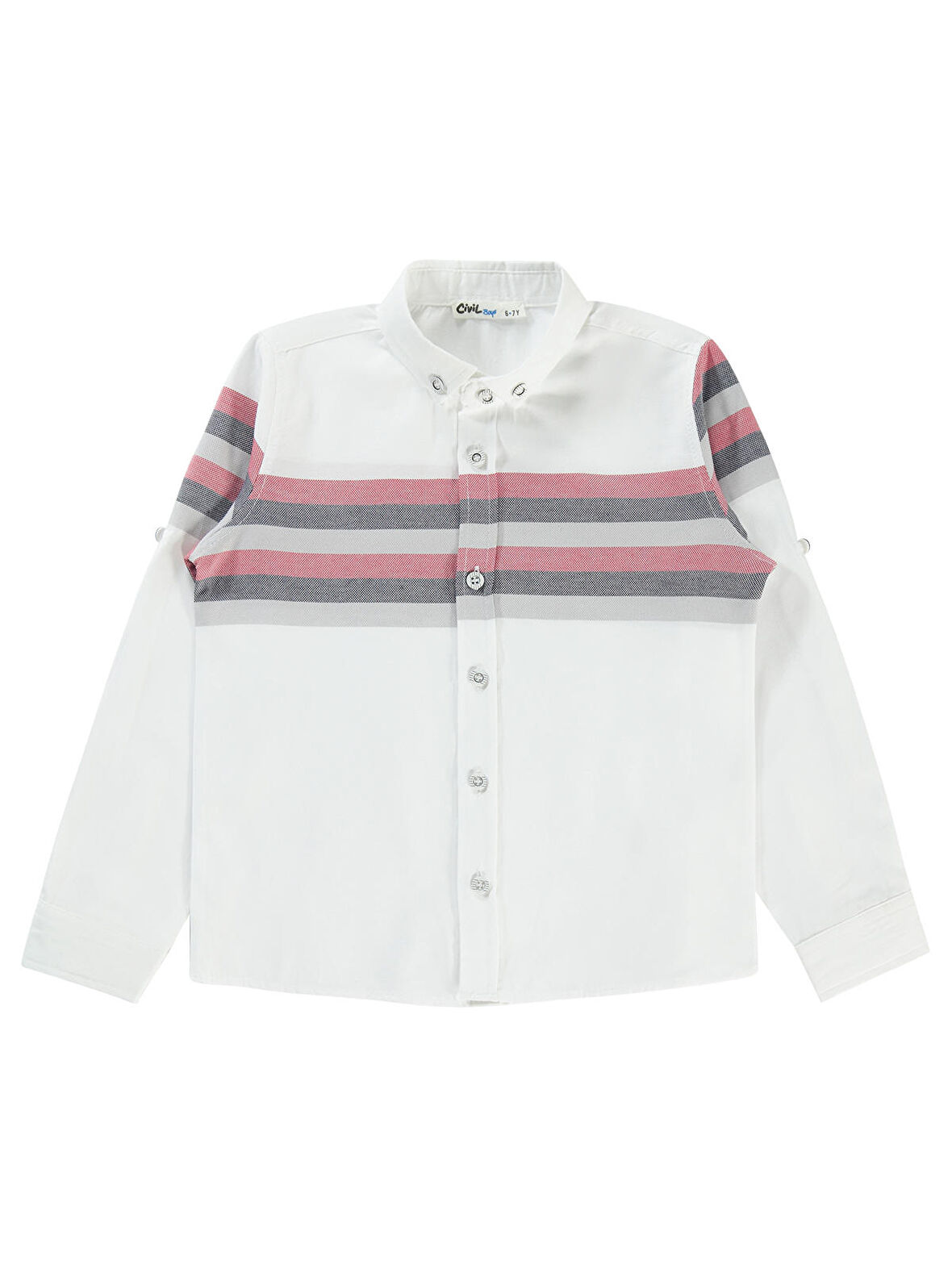 Civil Boys Erkek Çocuk Gömlek 6-9 Yaş Kırmızı