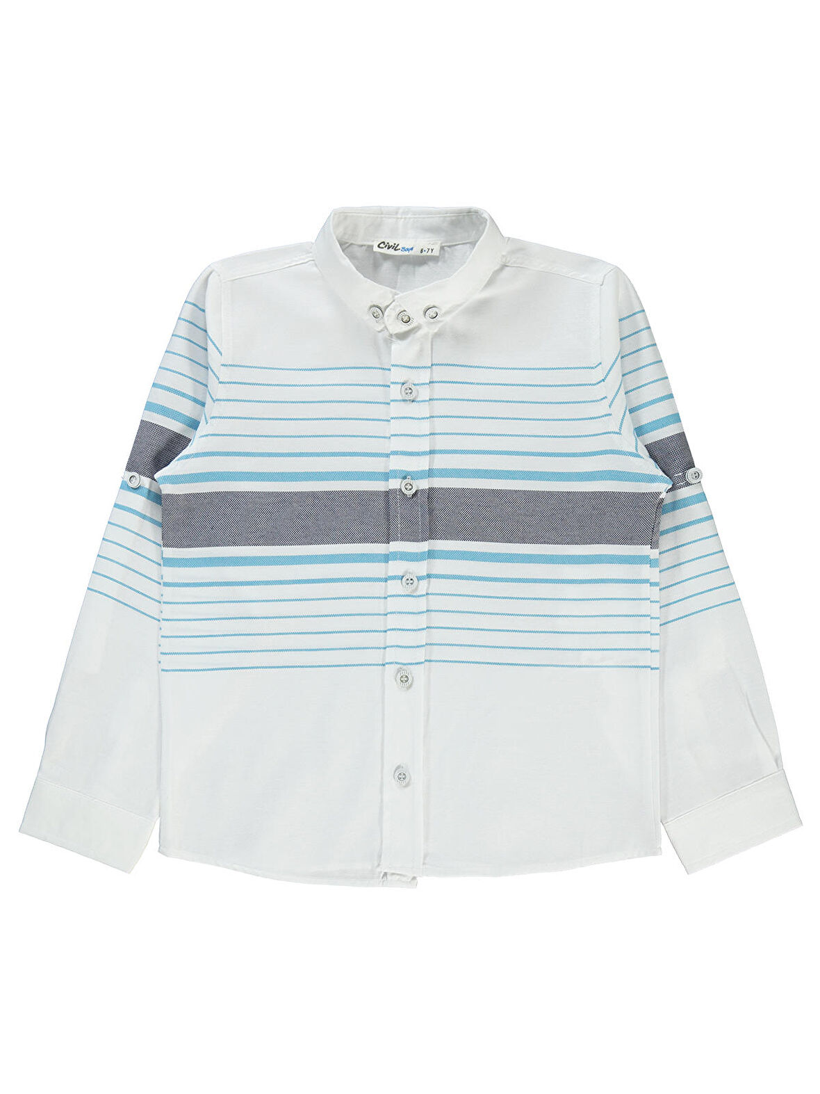 Civil Boys Erkek Çocuk Gömlek 6-9 Yaş Gri