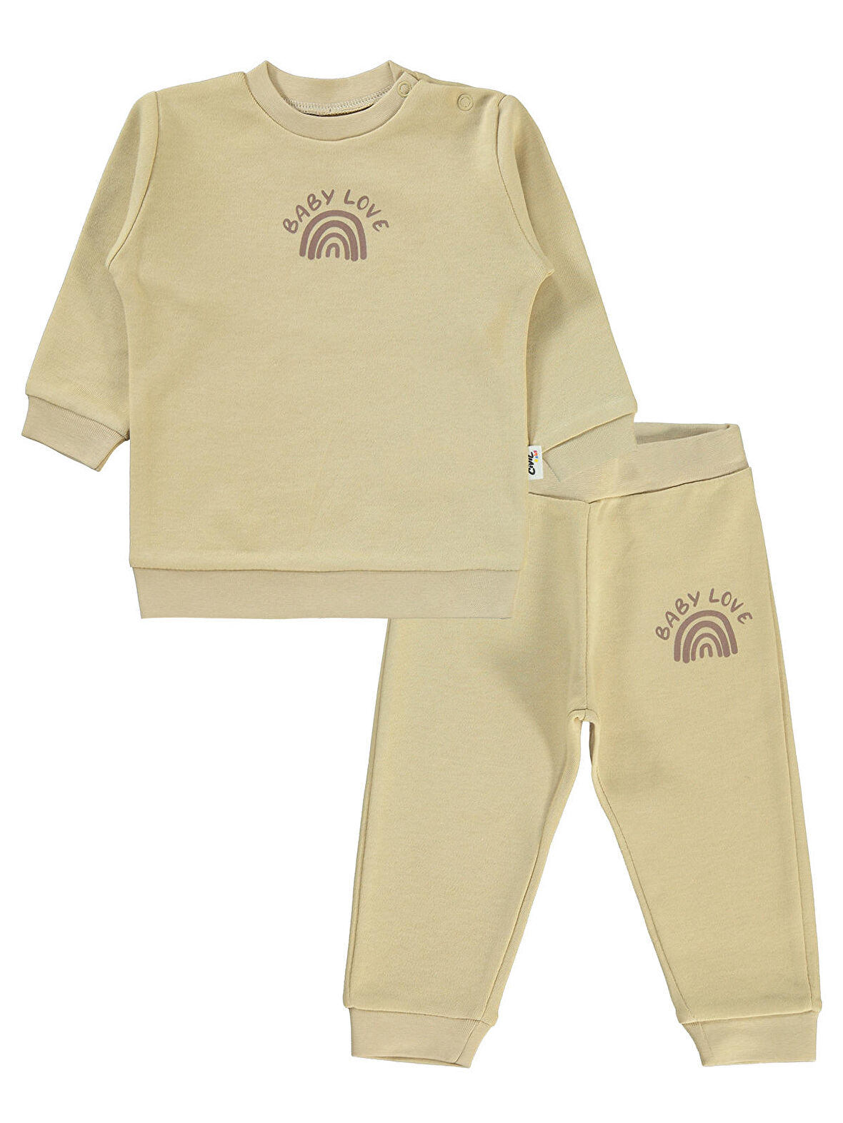 Civil Baby Kız Bebek Takım 6-18 Ay Sütlü Kahve