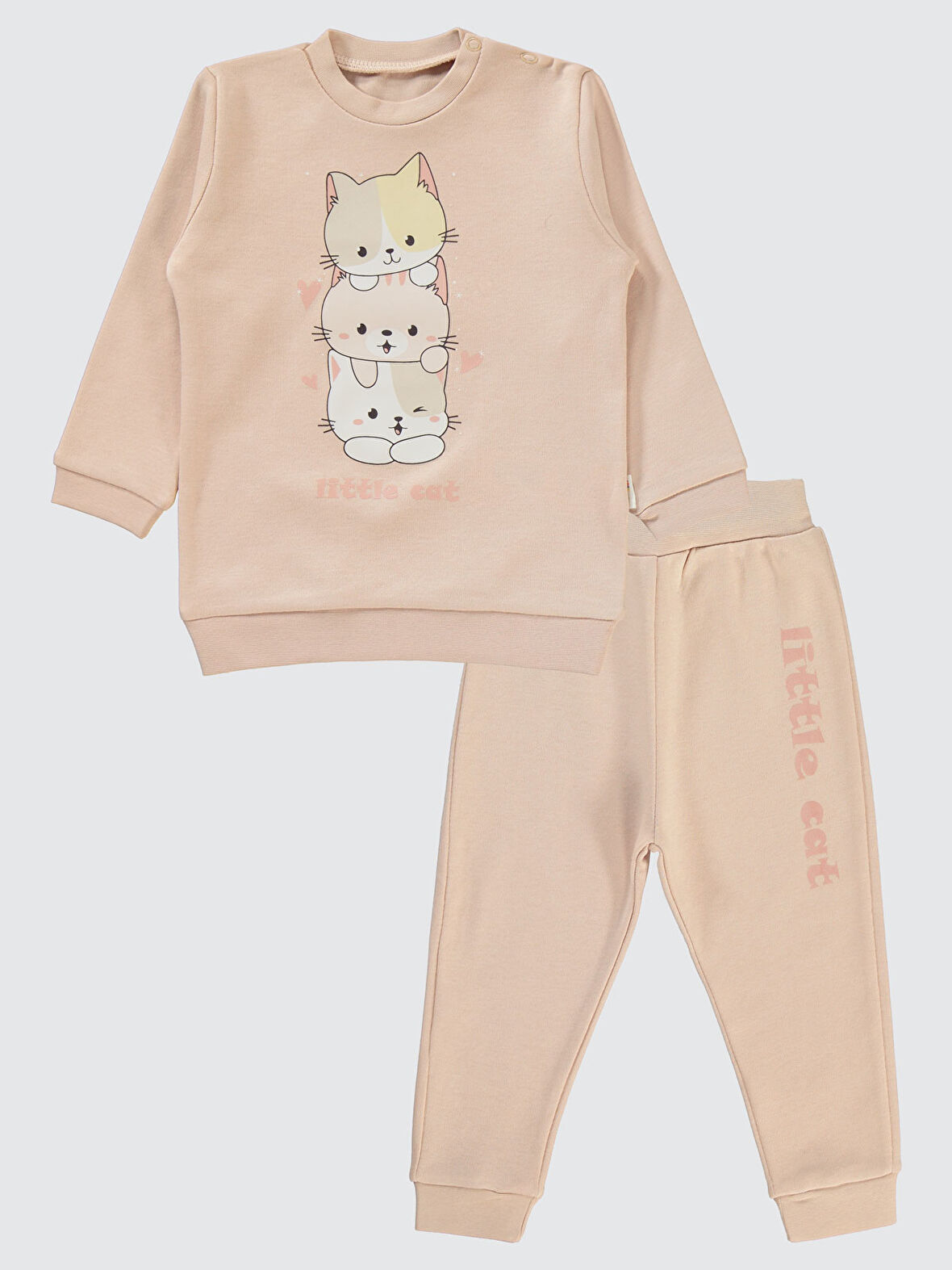Civil Baby Kız Bebek Takım 6-18 Ay Pudra 
