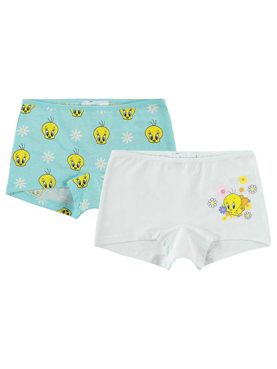 Tweety Kız Çocuk 2'li Boxer Set 2-10 Yaş Mavi