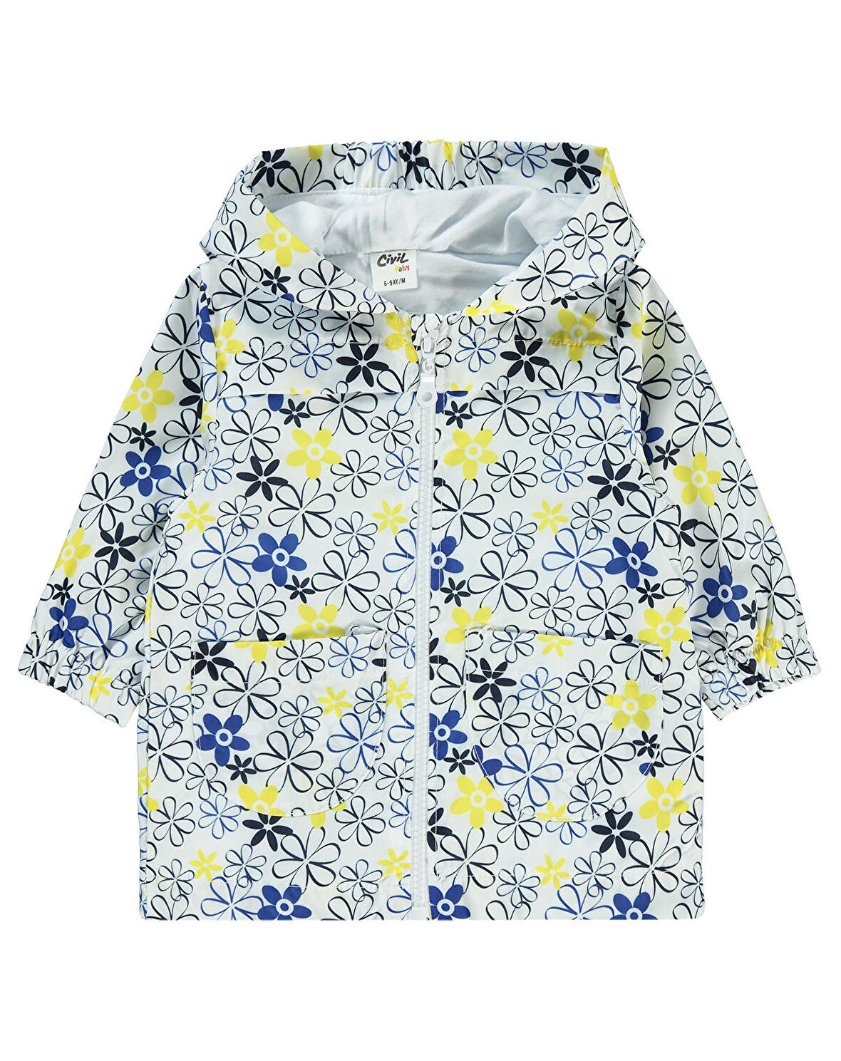 Civil Baby Kız Bebek Yağmurluk 6-18 Ay Beyaz