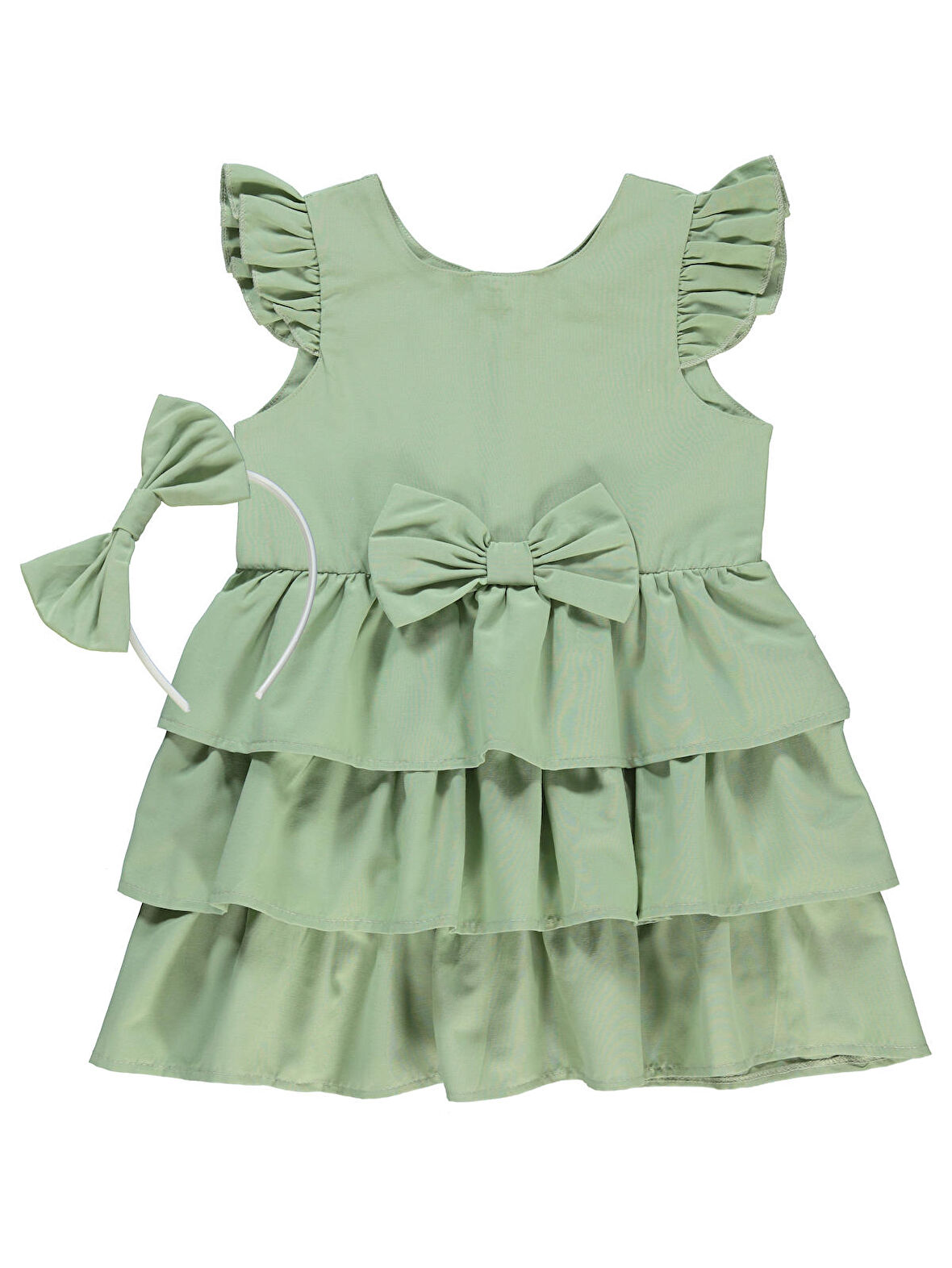 Civil Girls Kız Çocuk Elbise 2-5 Yaş Çağla Yeşili