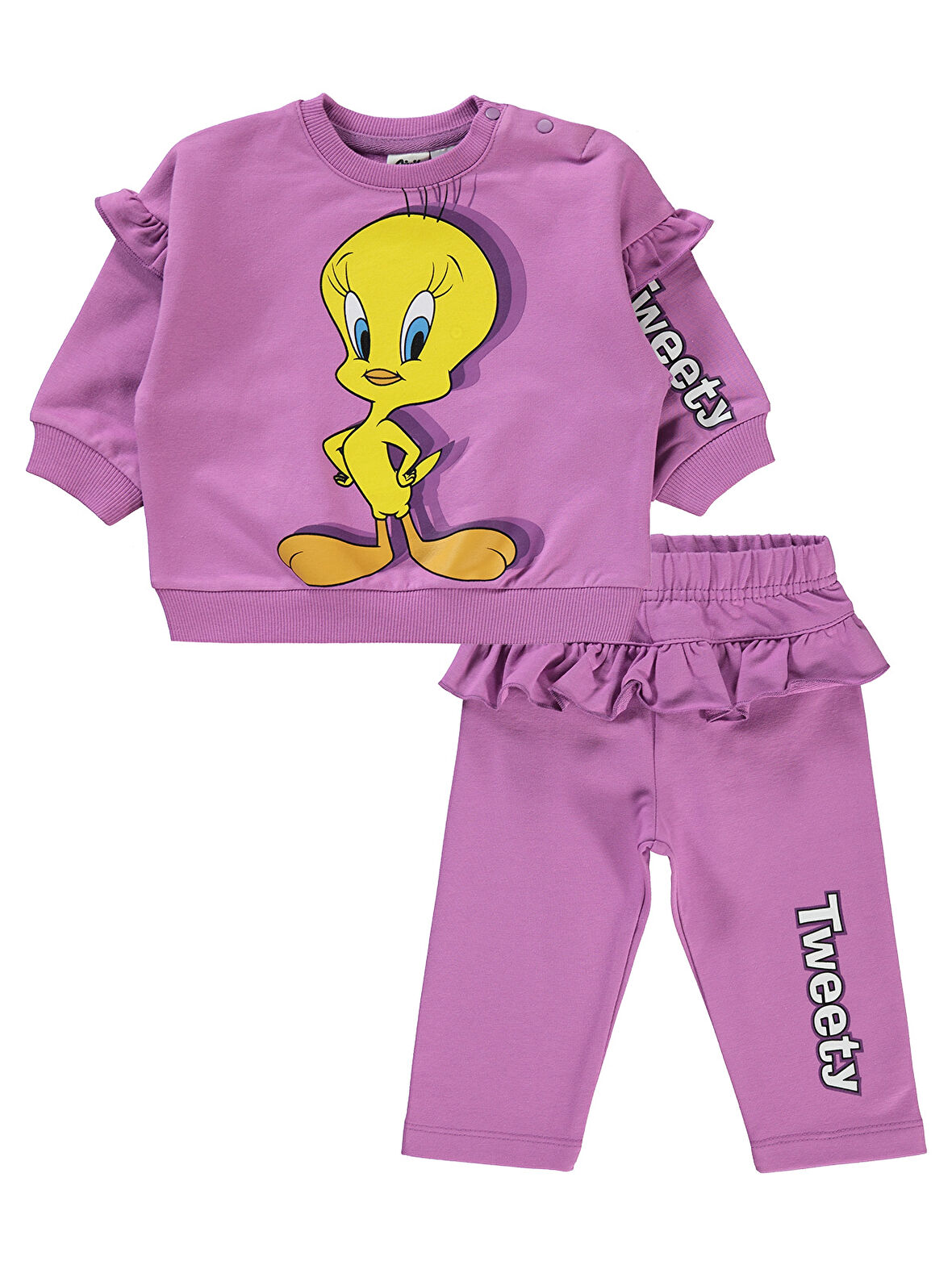 Tweety Kız Bebek Takım 6-18 Ay Leylak