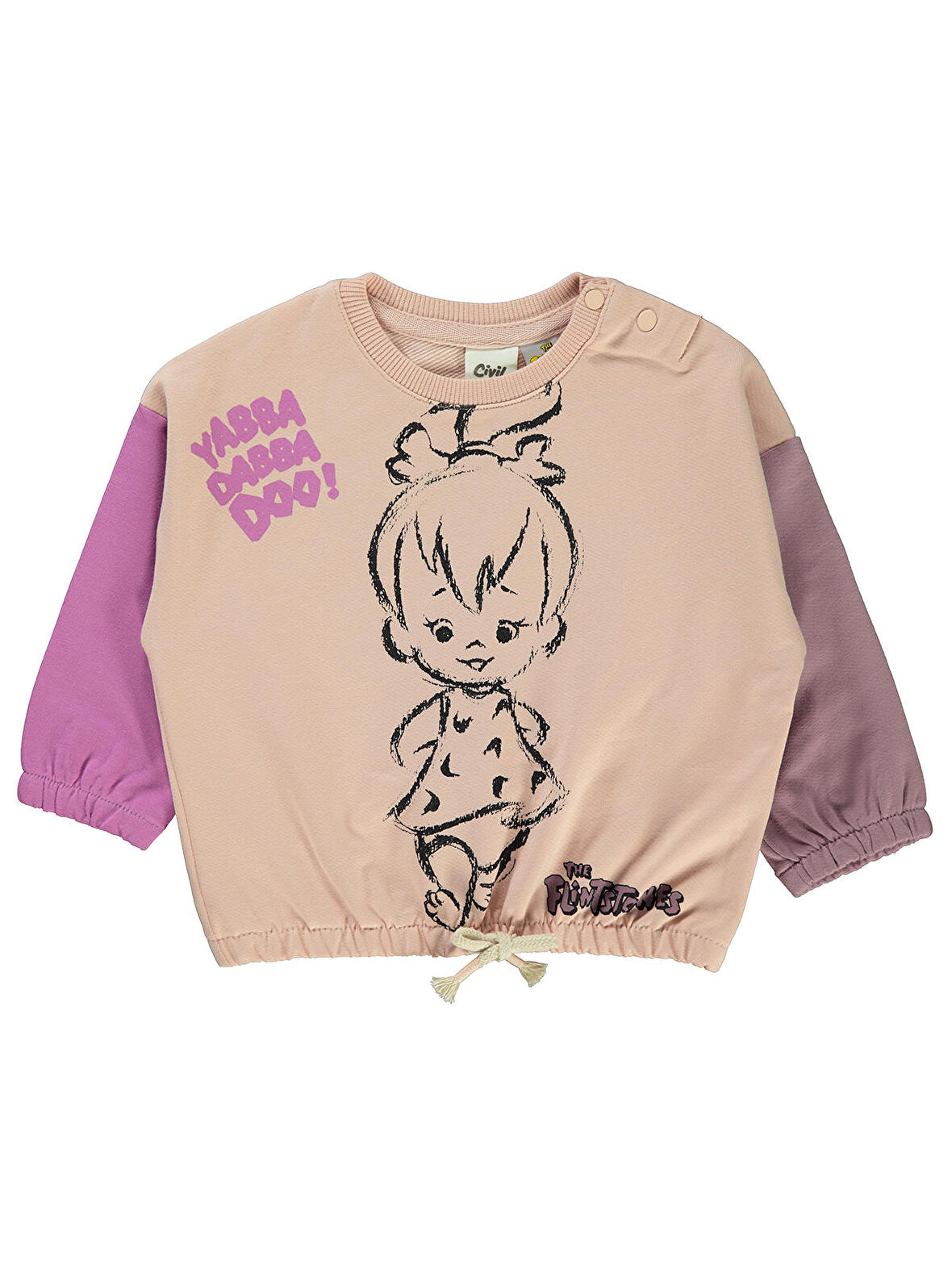 Civil Baby Kız Bebek Sweatshirt 6-18 Ay Pudra