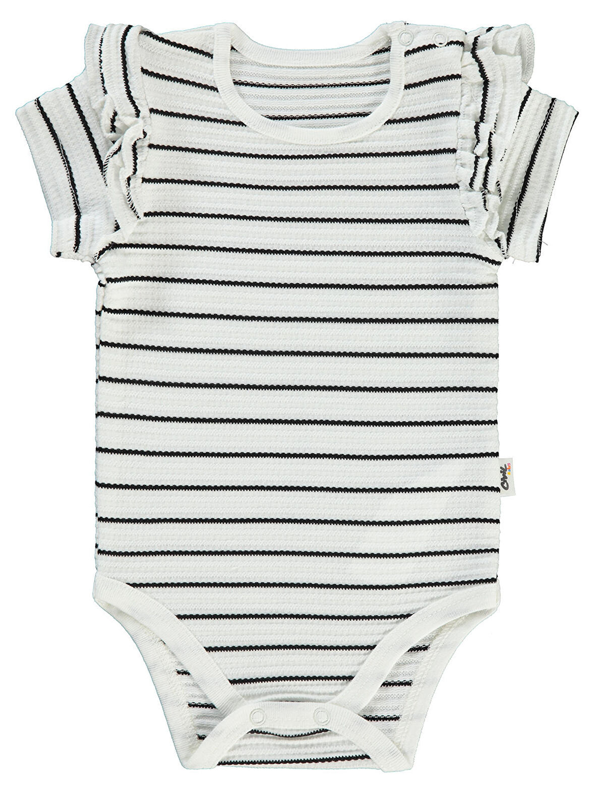 Civil Baby Kız Bebek Çıtçıtlı Badi 1-18 Ay Ekru