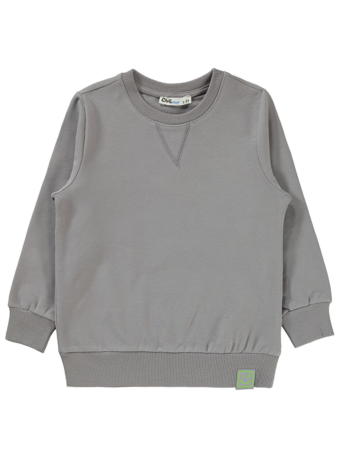 Civil Boys Erkek Çocuk Sweatshirt 2-5 Yaş Gri