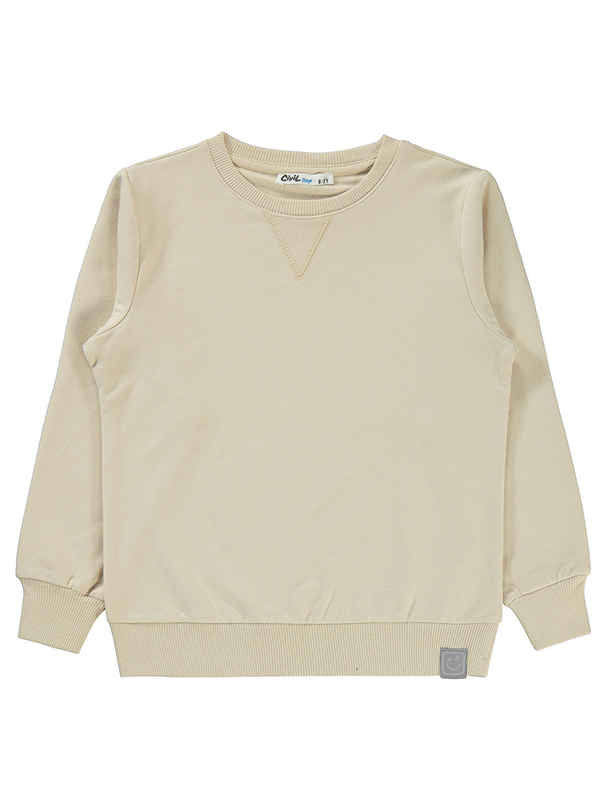 Civil Boys Erkek Sweatshirt 6-9 Yaş Taş Rengi 