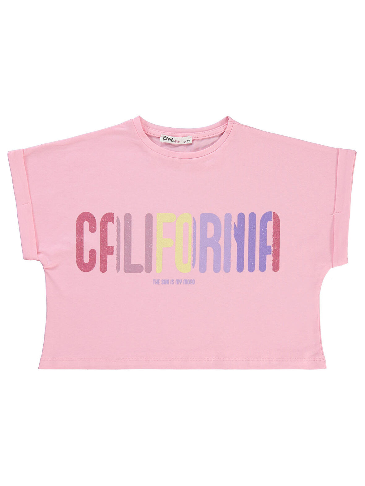 Civil Girls Kız Çocuk Tişört 10-13 Yaş Şeker Pembesi