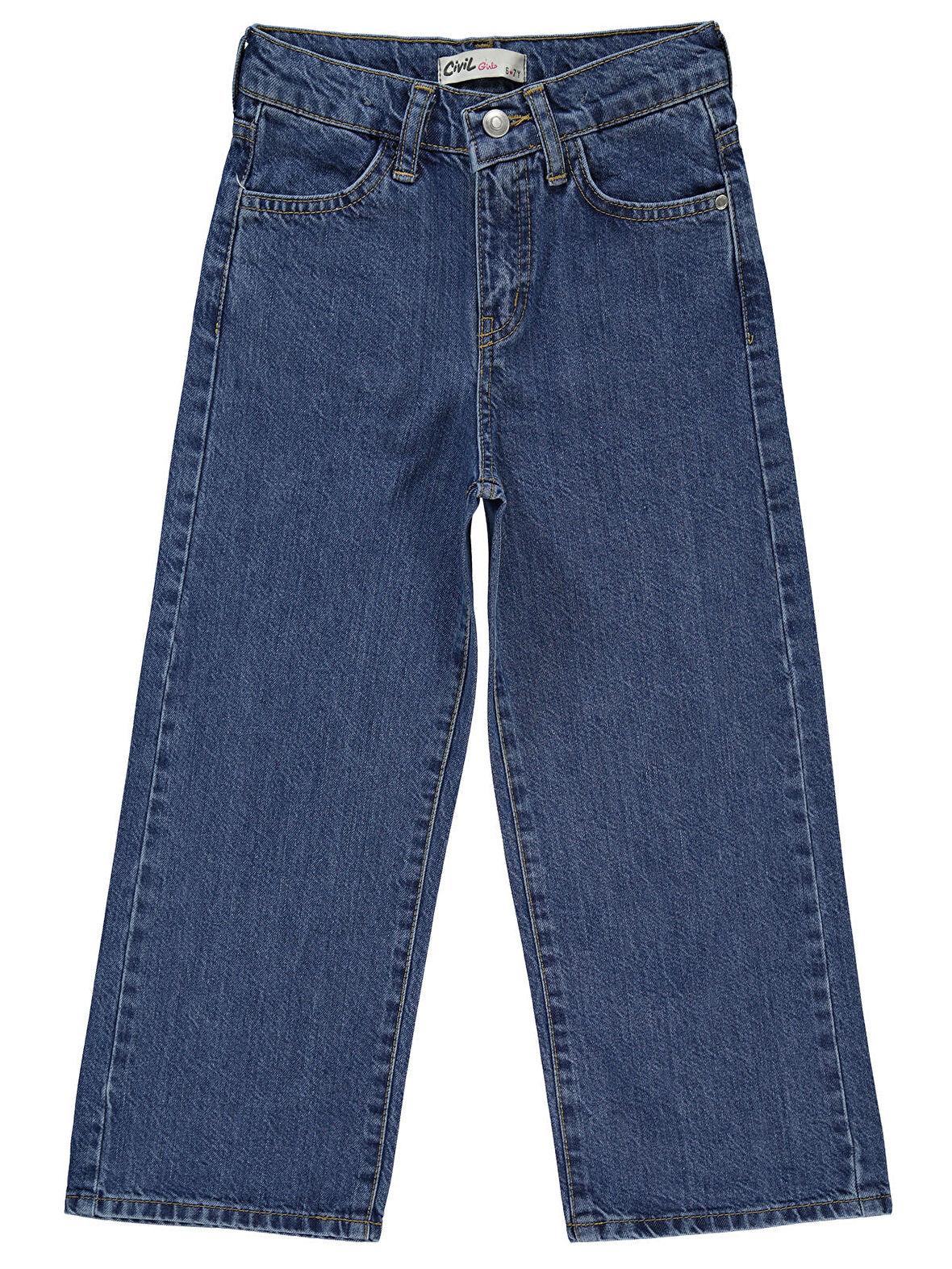 Civil Girls Kız Çocuk Pantolon 6-9 Yaş Mavi 