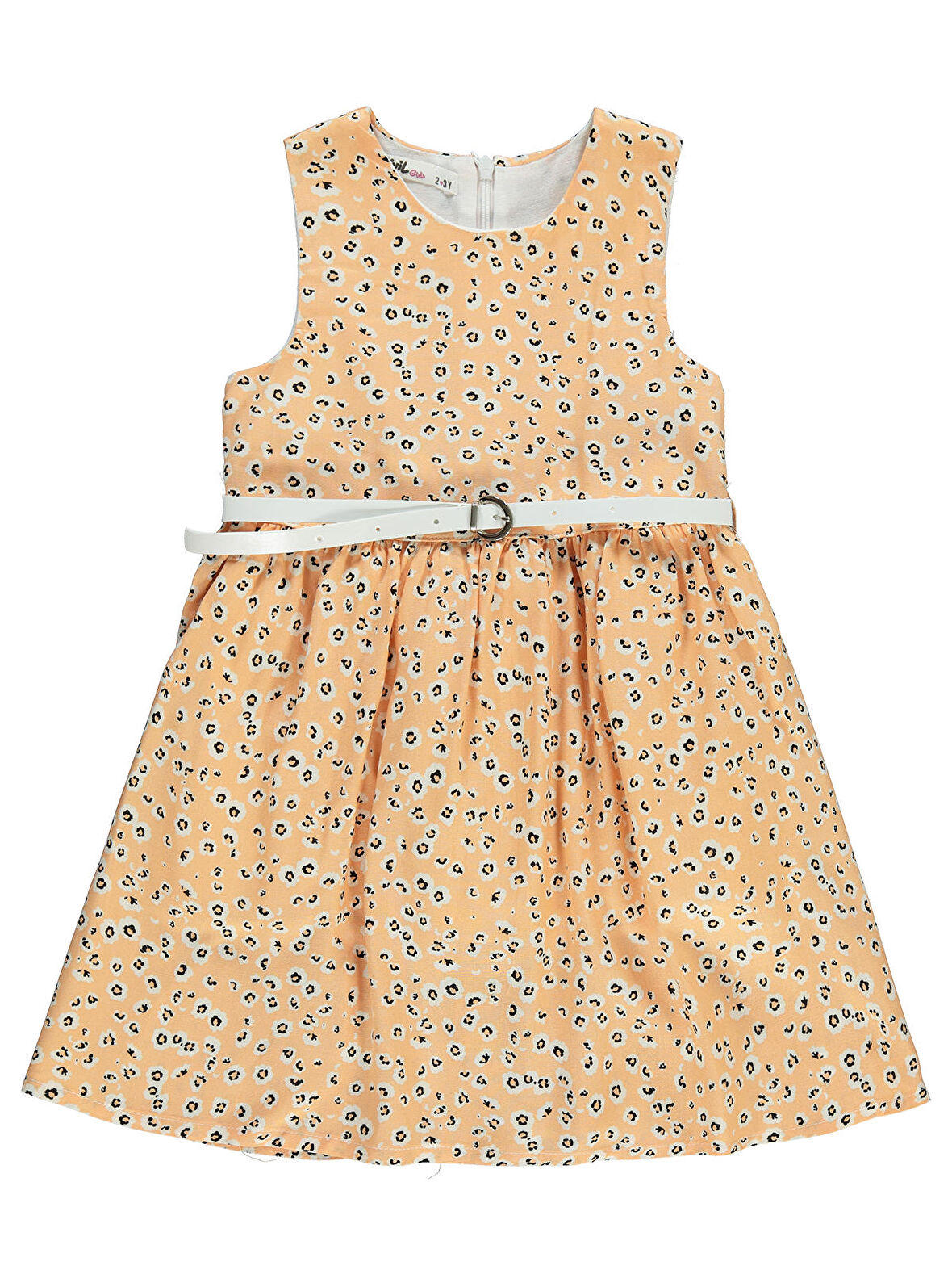 Civil Girls Kız Çocuk Elbise 2-5 Yaş Pudra