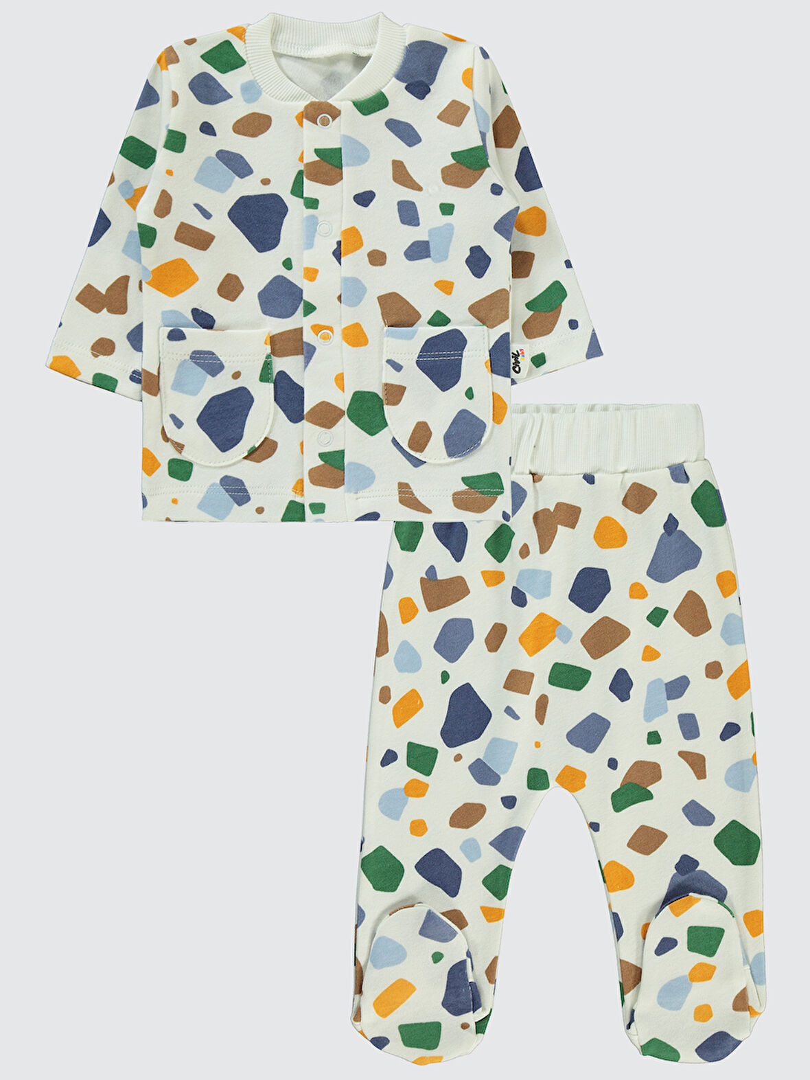 Civil Baby Erkek Bebek Pijama Takımı 1-6 Ay Ekru