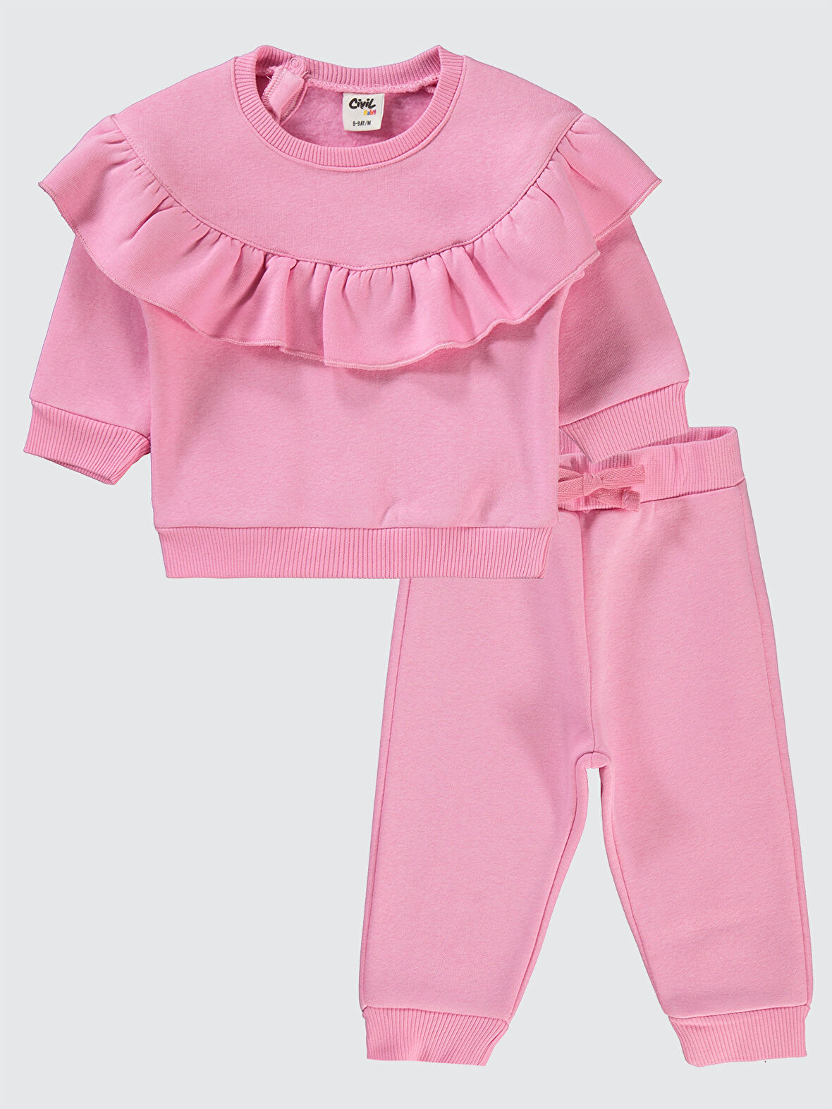 Civil Baby Kız Bebek Takım 6-18 Ay Pembe