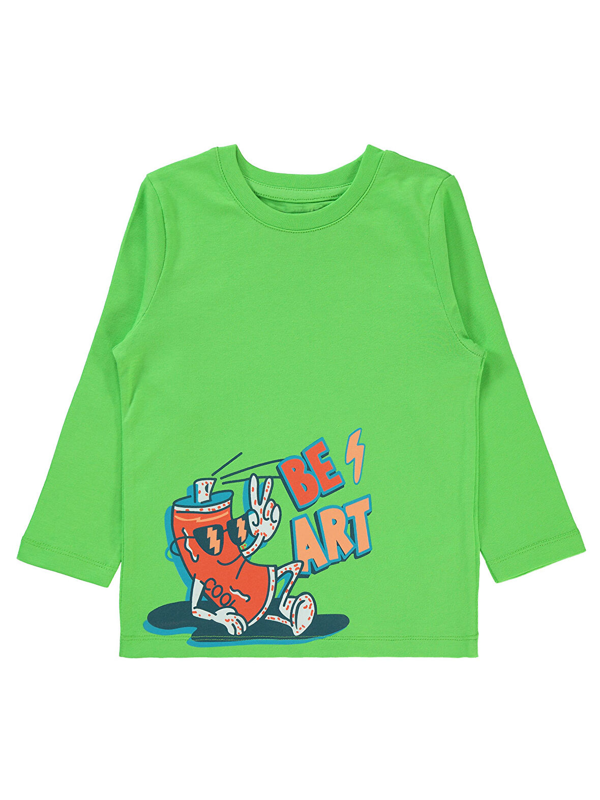 Civil Boys Erkek Çocuk Sweatshirt 2-5 Yaş Limon Yeşili