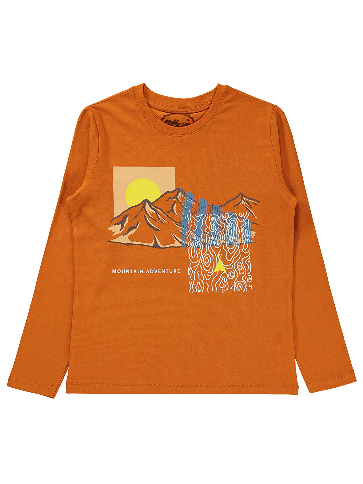 Civil Boys Erkek Çocuk Sweatshirt 10-13 Yaş Koyu Oranj