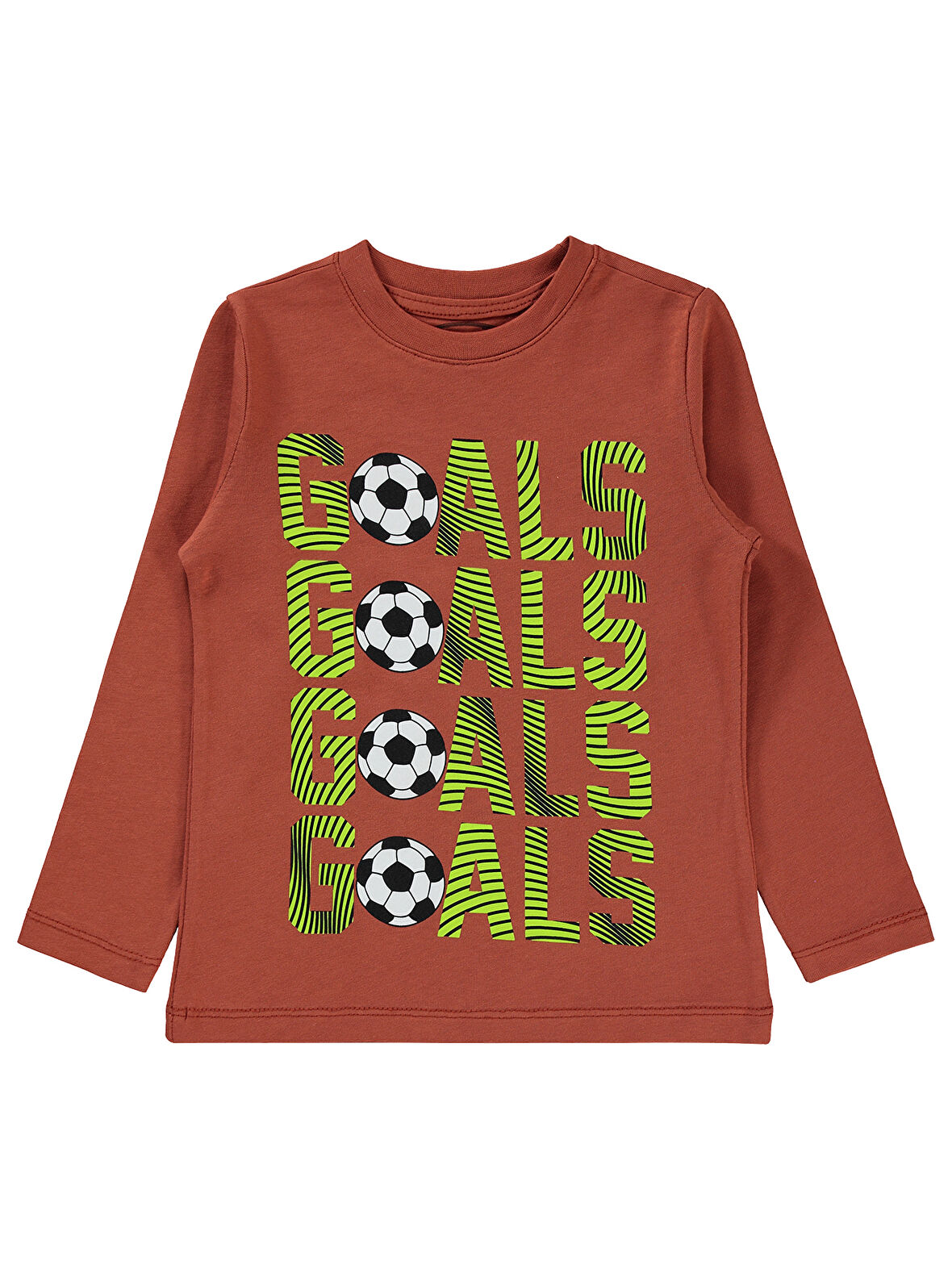 Civil Boys Erkek Çocuk Sweatshirt 2-5 Yaş Koyu Bakır 