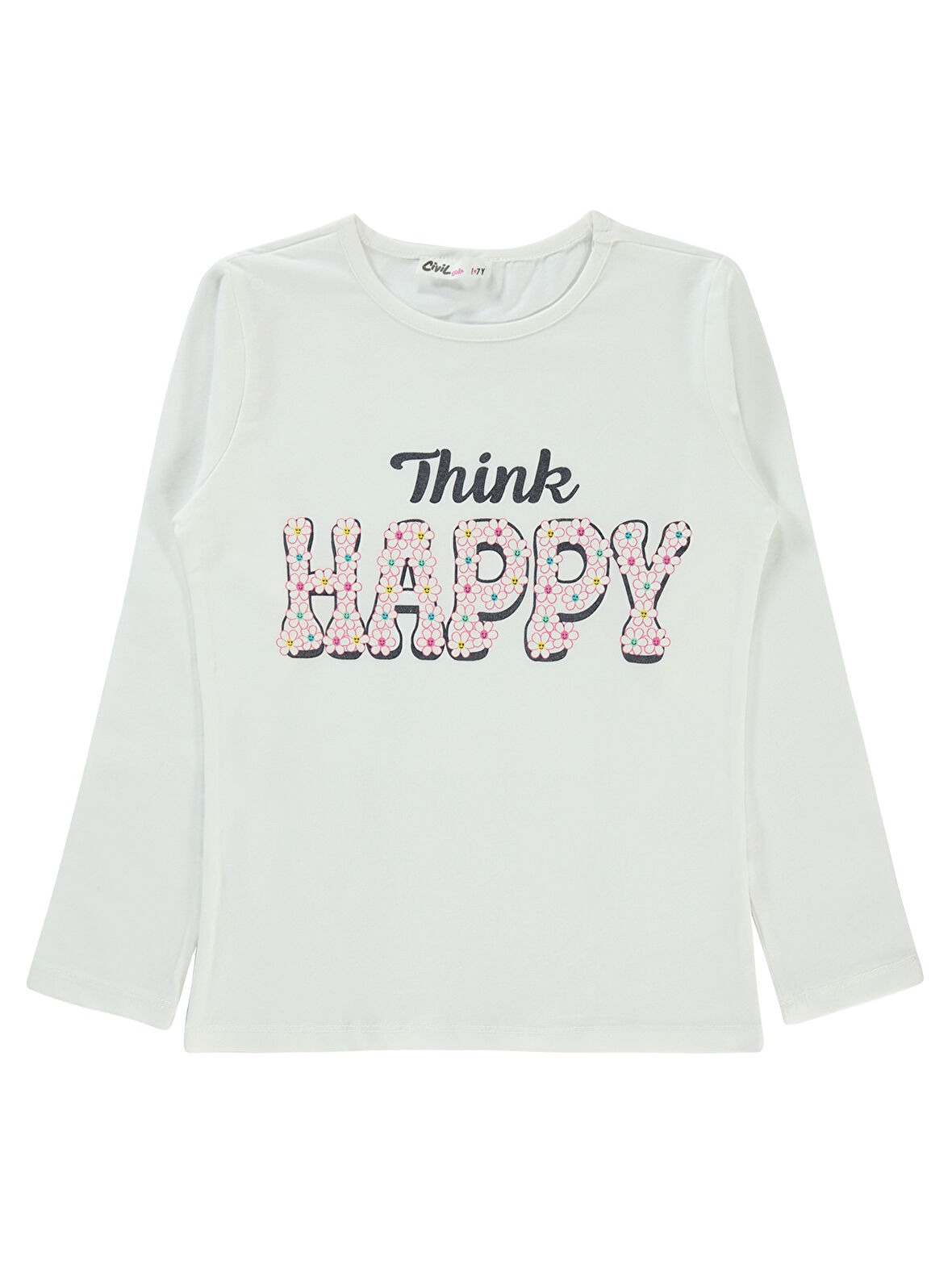 Civil Girls Kız Çocuk Sweatshirt 6-9 Yaş Ekru