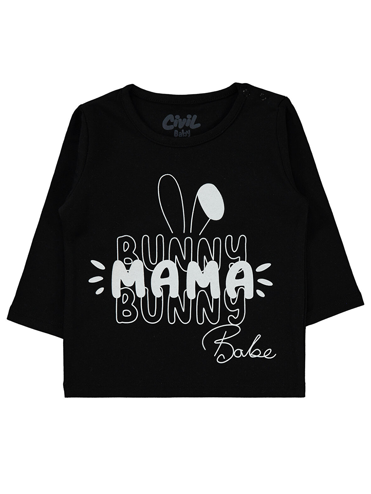 Civil Baby Kız Bebek Sweashırt 6-18 Ay Siyah