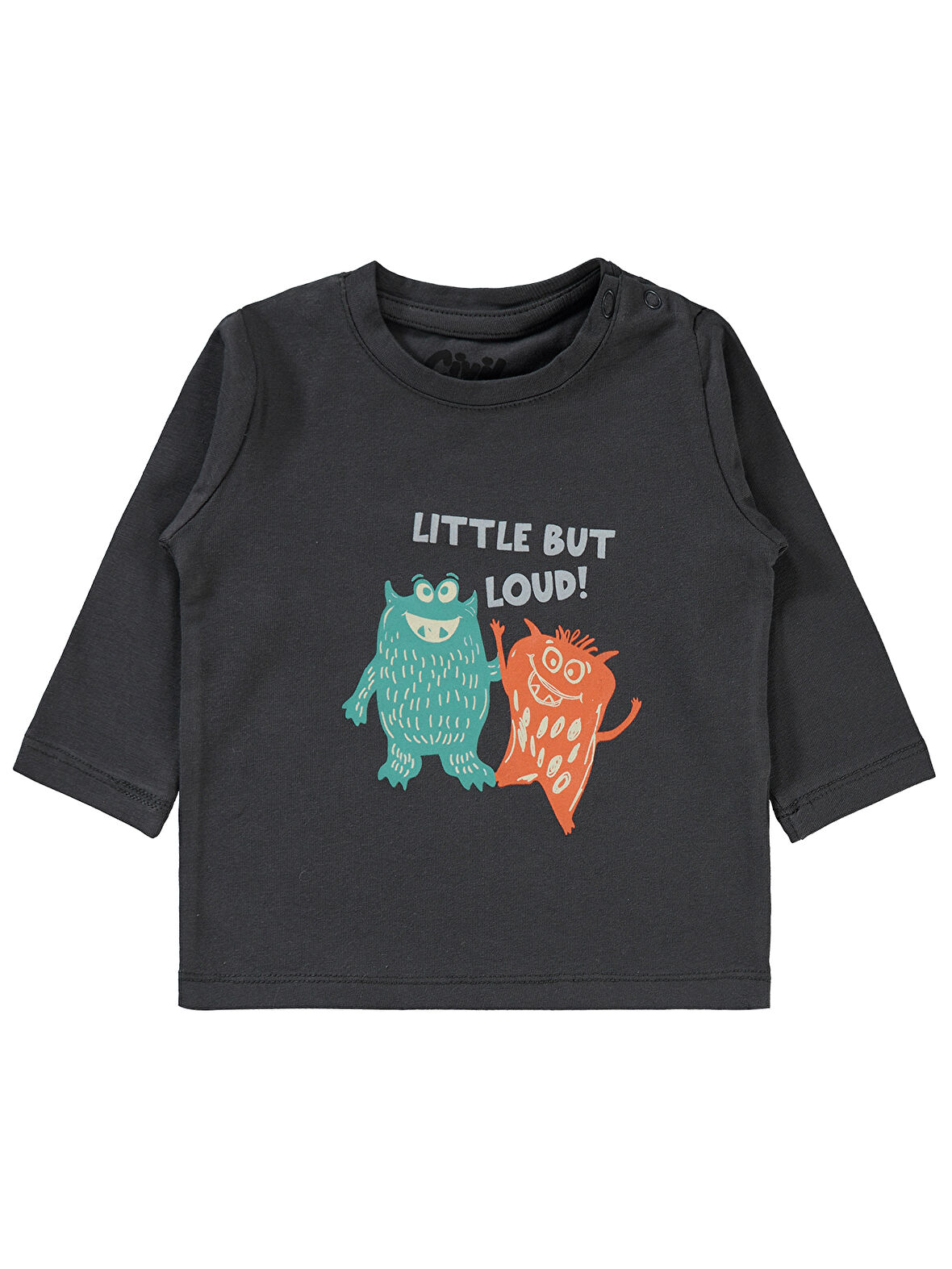 Civil Baby Erkek Bebek Sweatshirt 6-18 Ay Füme