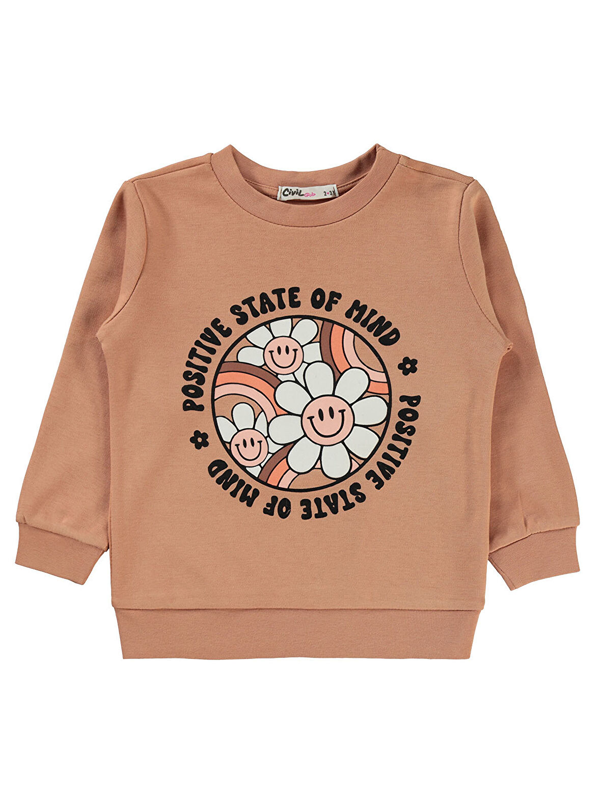 Civil Girls Kız Çocuk Sweatshirt 2-5 Yaş İtalyan Kili