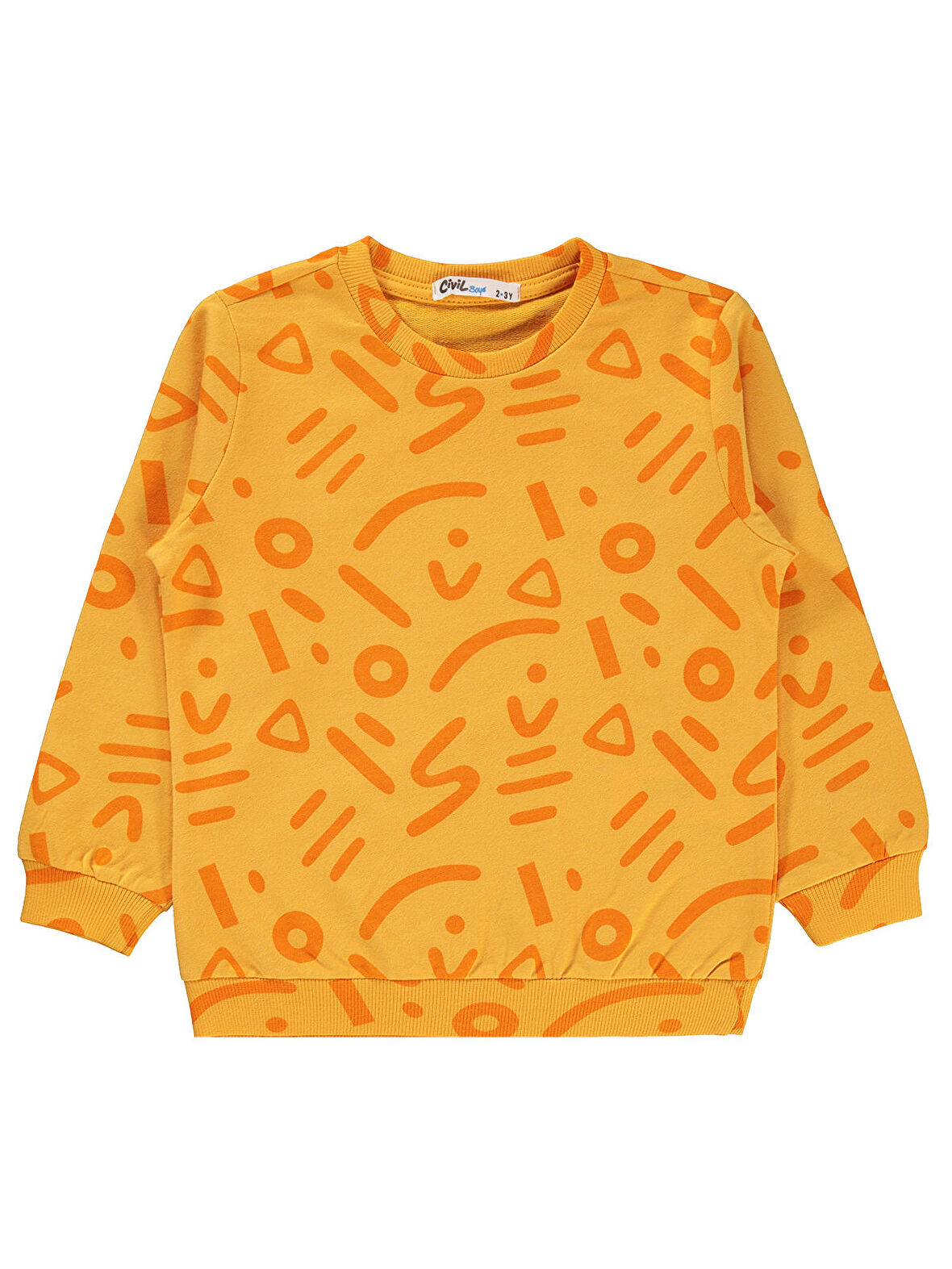 Civil Boys Erkek Çocuk Sweatshirt 2-5 Yaş Hardal
