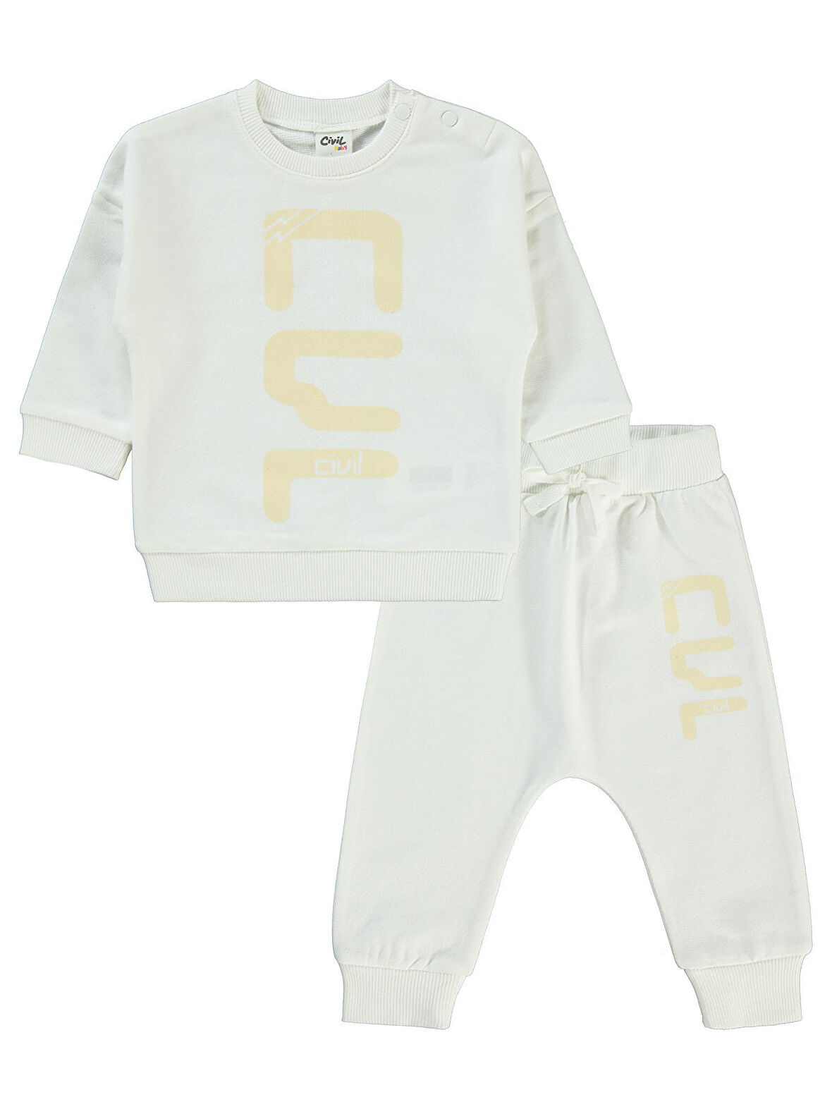 Civil Baby Kız Bebek Takım 6-18 Ay Ekru