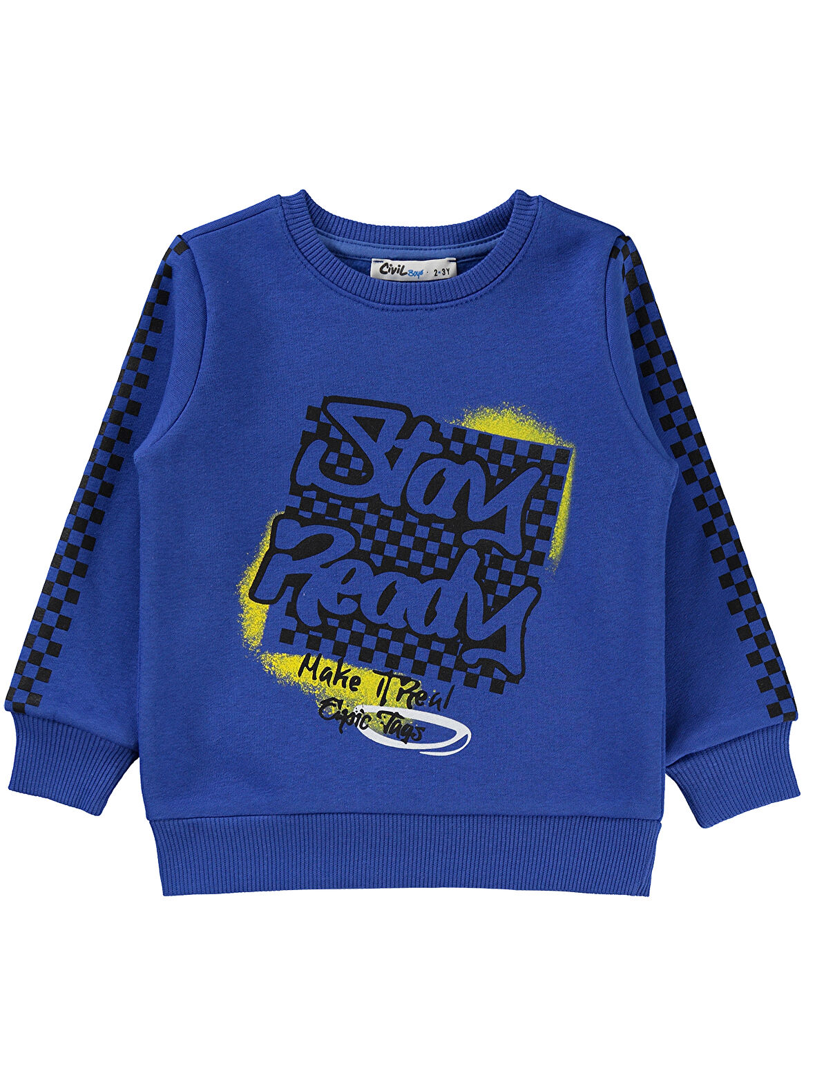 Civil Boys Erkek Çocuk Sweatshirt 2-5 Yaş Saks Mavisi