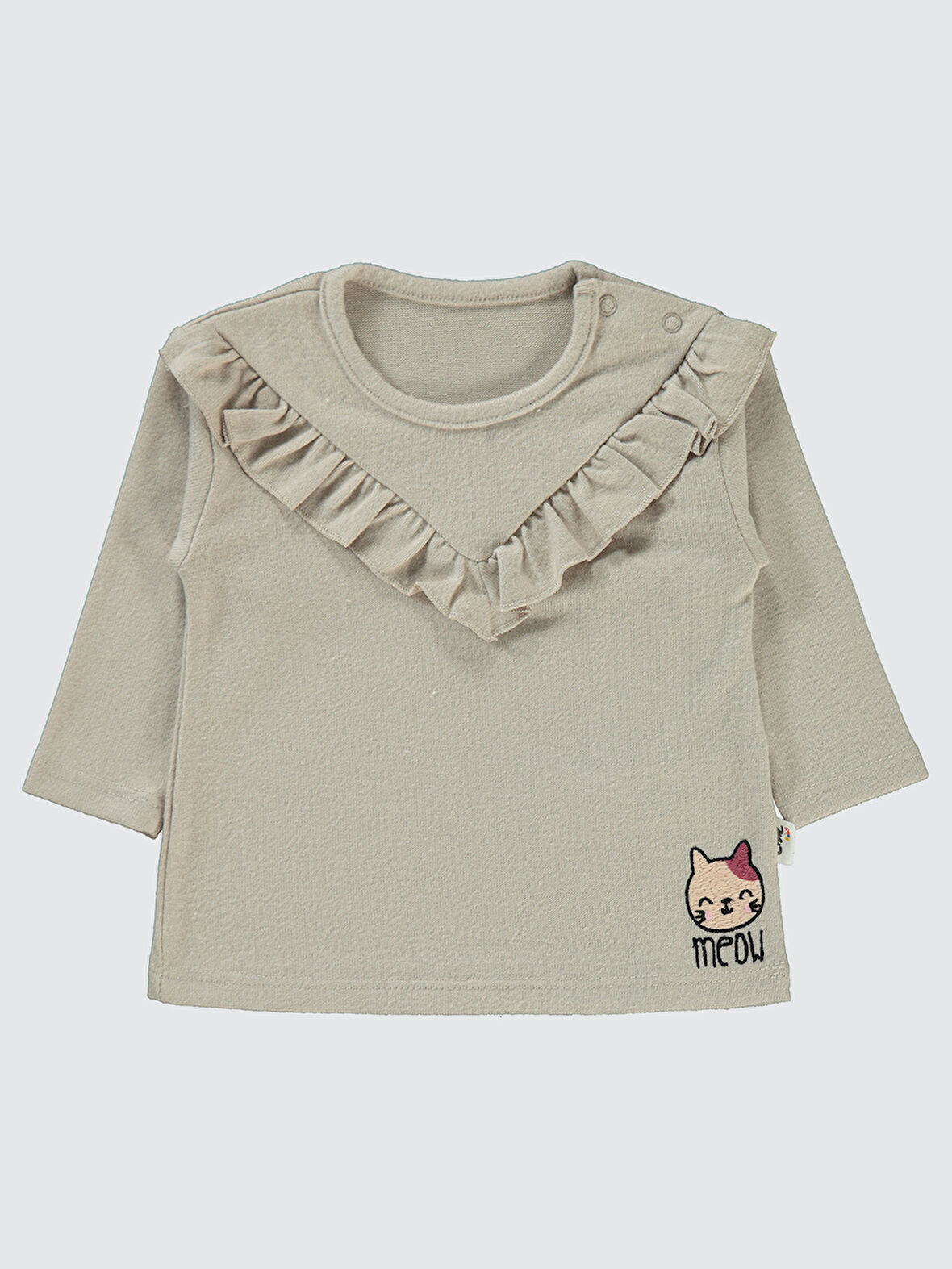 Civil Baby Kız Bebek Sweatshirt 6-18 Ay Bej