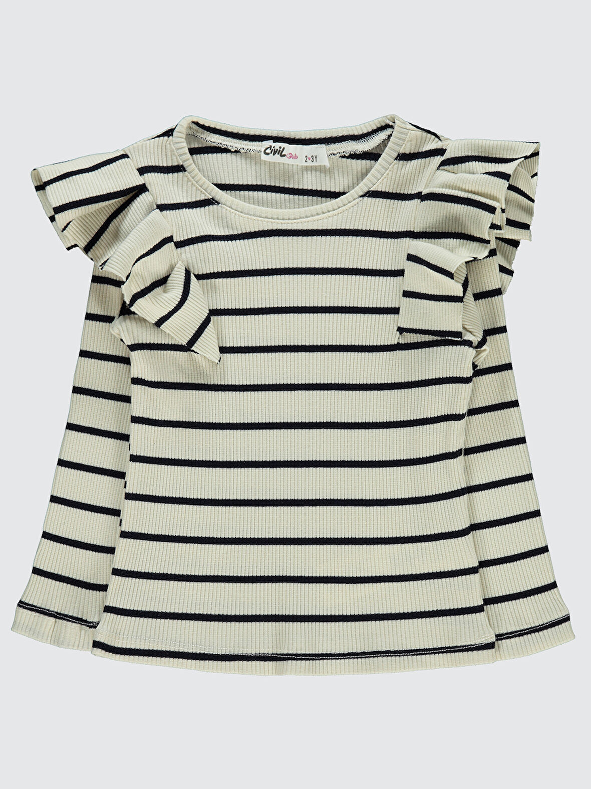 Civil Girls Kız Çocuk Sweatshirt 2-5 Yaş Tebeşir