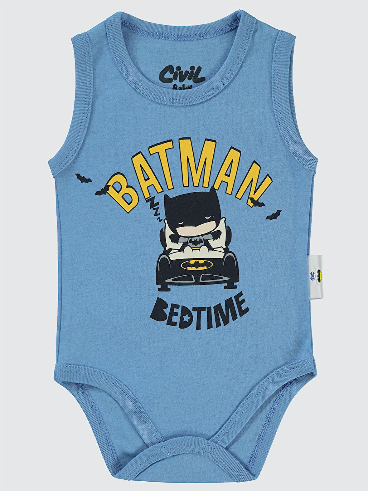 Civil Baby Erkek Bebek Çıtçıtlı Badi 1-18 Ay  Açık İndigo