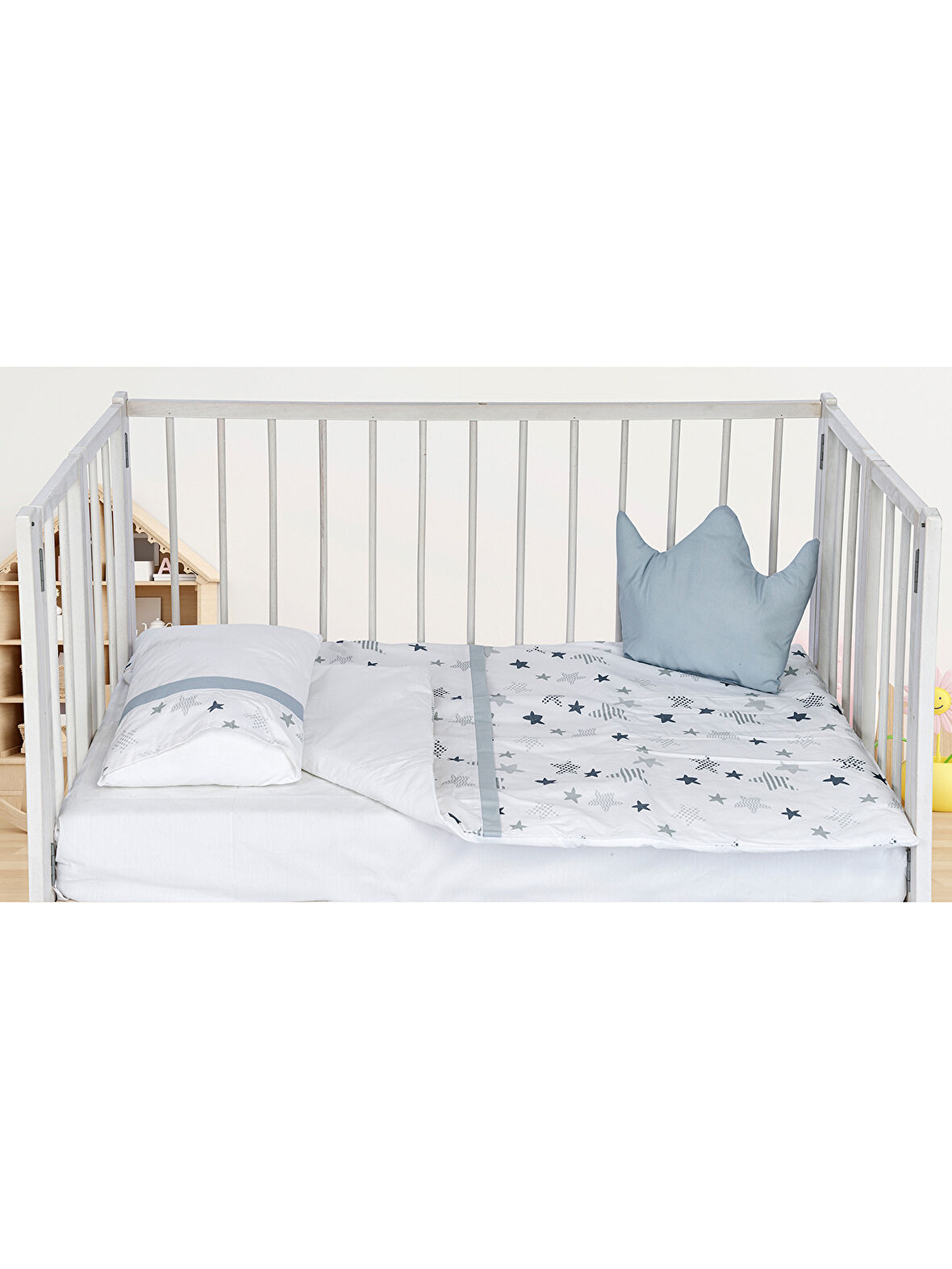 Aras Bebe Uyku Seti 5 Parça Gri