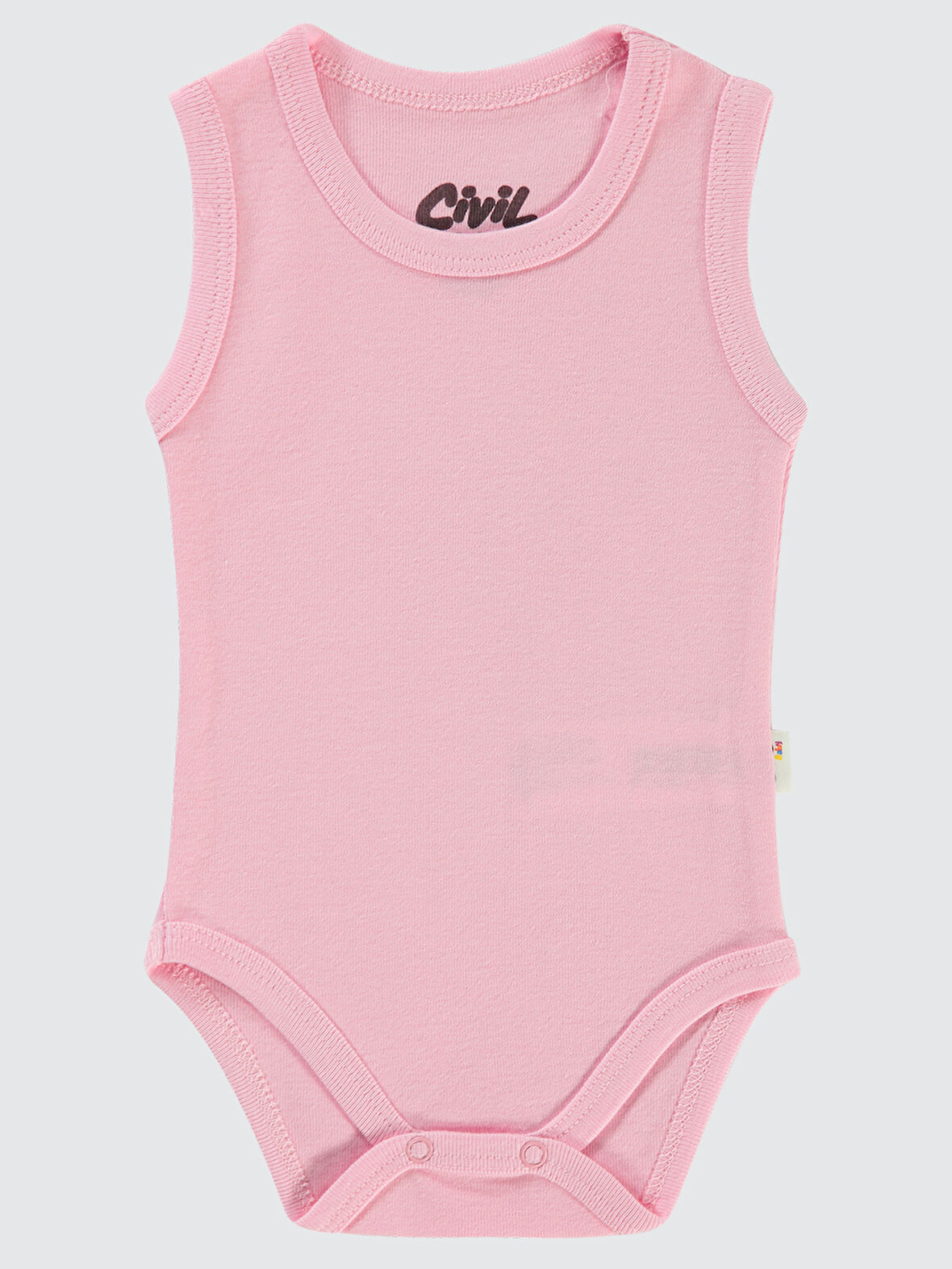 Civil Baby Bebek Çıtçıtlı Badi 0-1 Ay Pembe