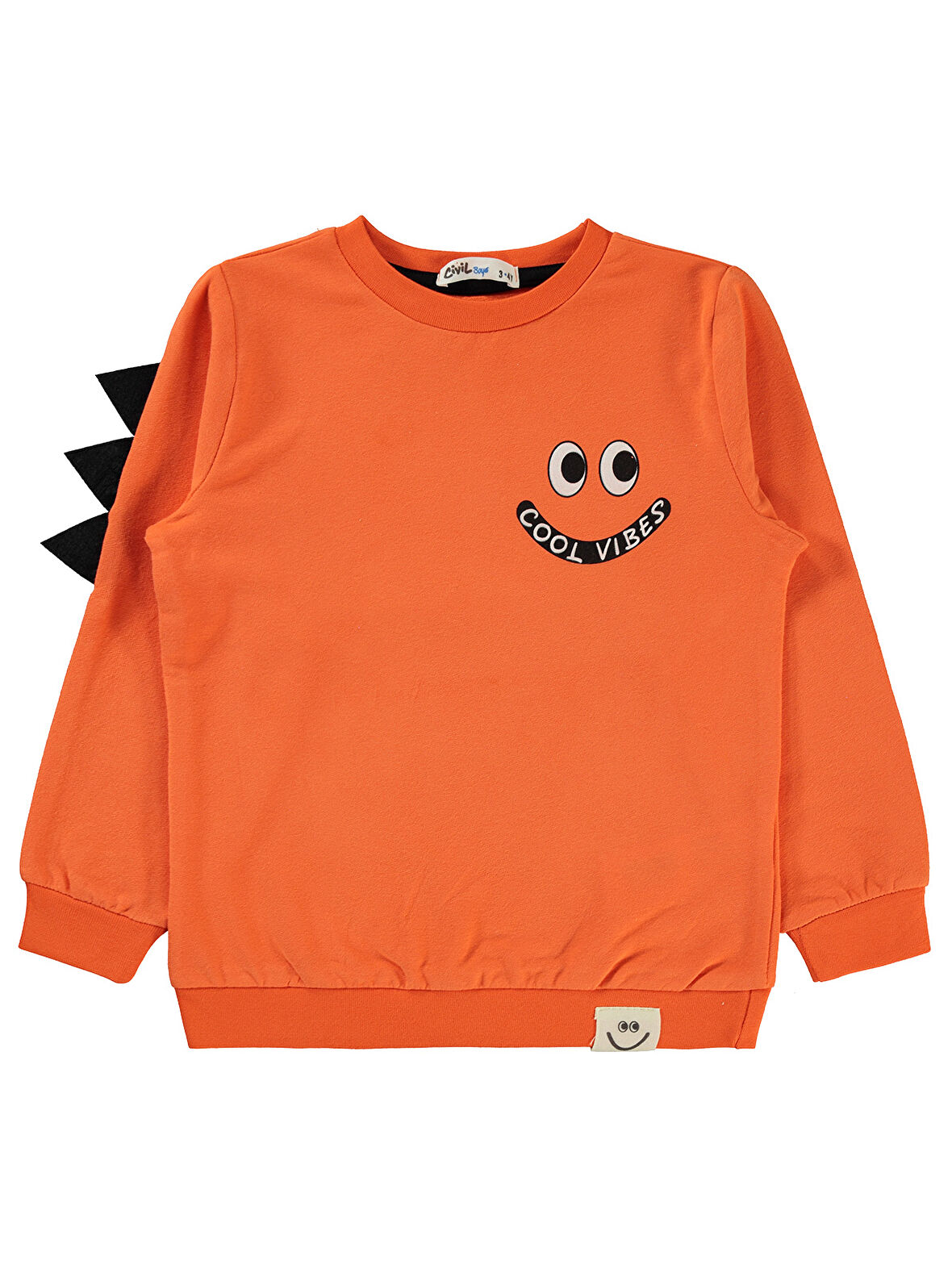 Civil Boys Erkek Çocuk Sweatshirt 2-5 Yaş Turuncu