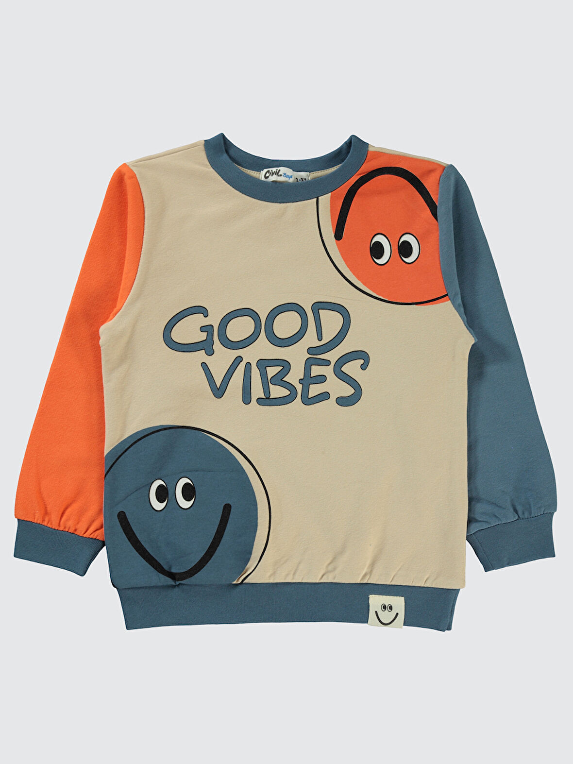 Civil Boys Erkek Çocuk Sweatshirt 2-5 Yaş İndigo