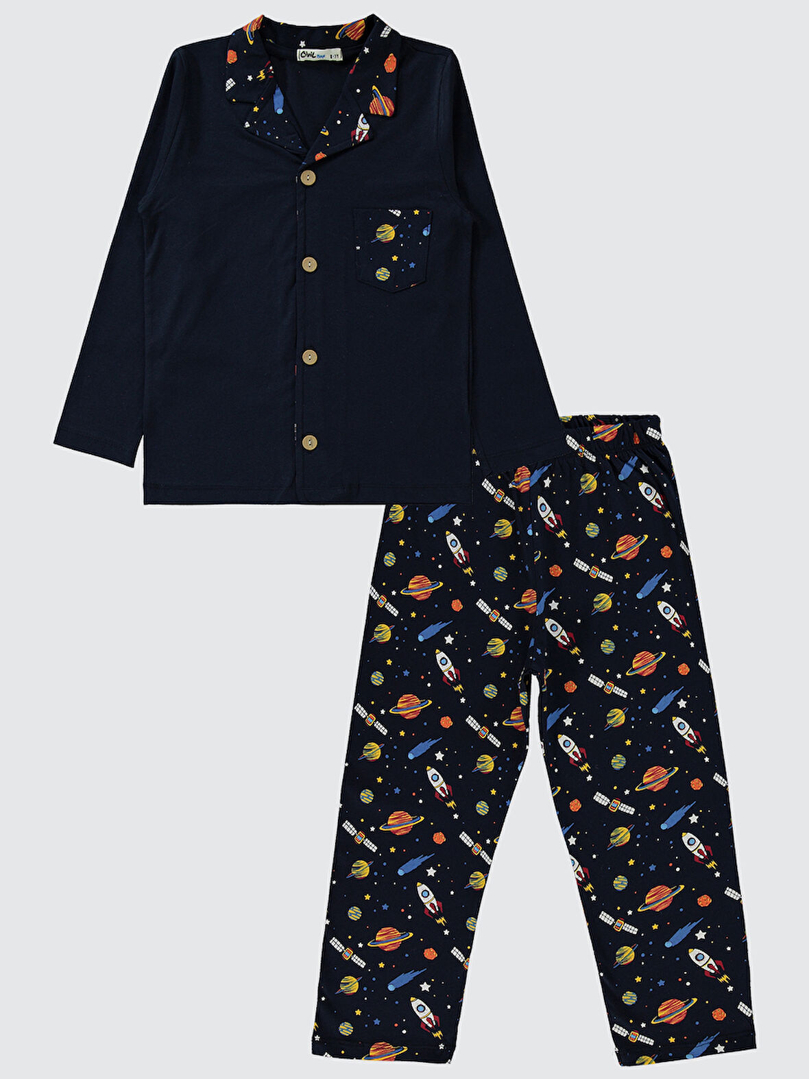 Civil Boys Erkek Çocuk Pijama Takımı 6-9 Yaş Lacivert