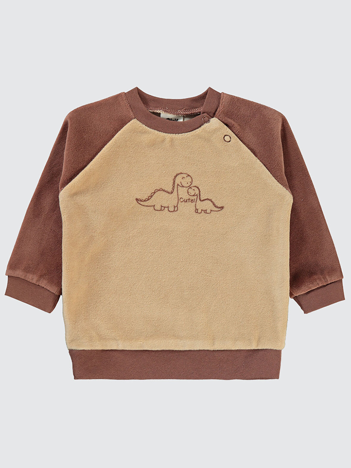 Civil Baby Erkek Bebek Sweatshirt 6-18 Ay Sütlü Kahve