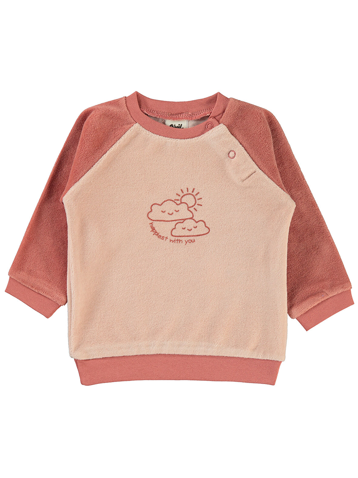 Civil Baby Kız Bebek Sweatshirt 6-18 Ay Pudra