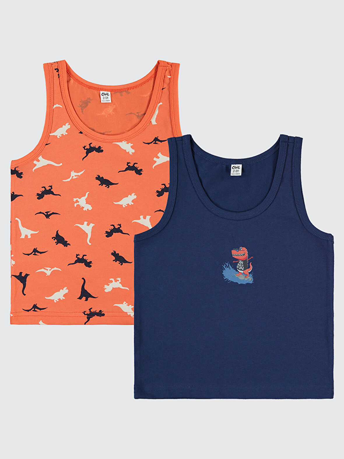 Civil Boys Erkek Çocuk 2'li Atlet Set 2-10 Yaş Standart