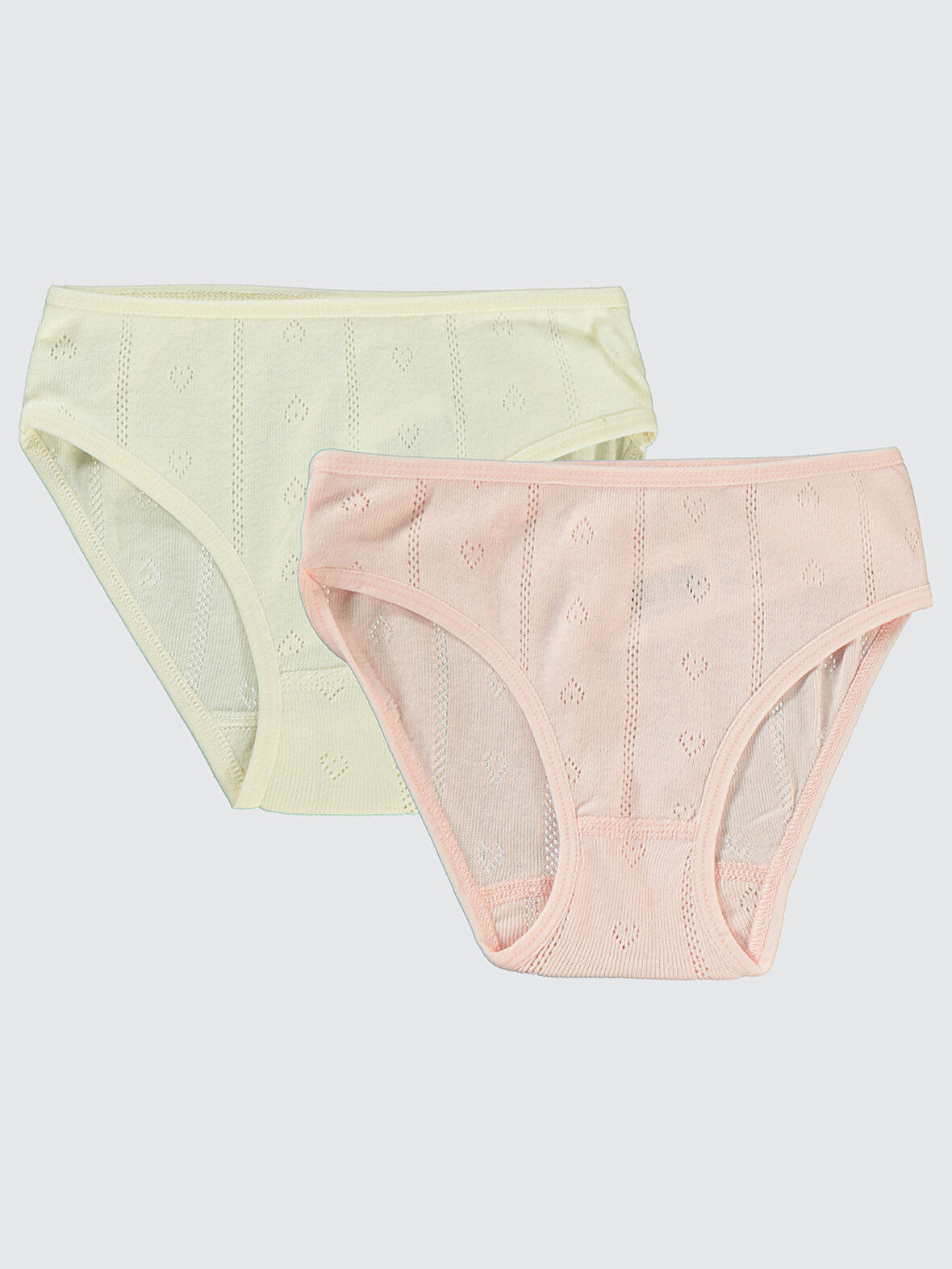 Civil Girls Kız Çocuk 2'li Külot Set 2-10 Yaş Ekru-Somon