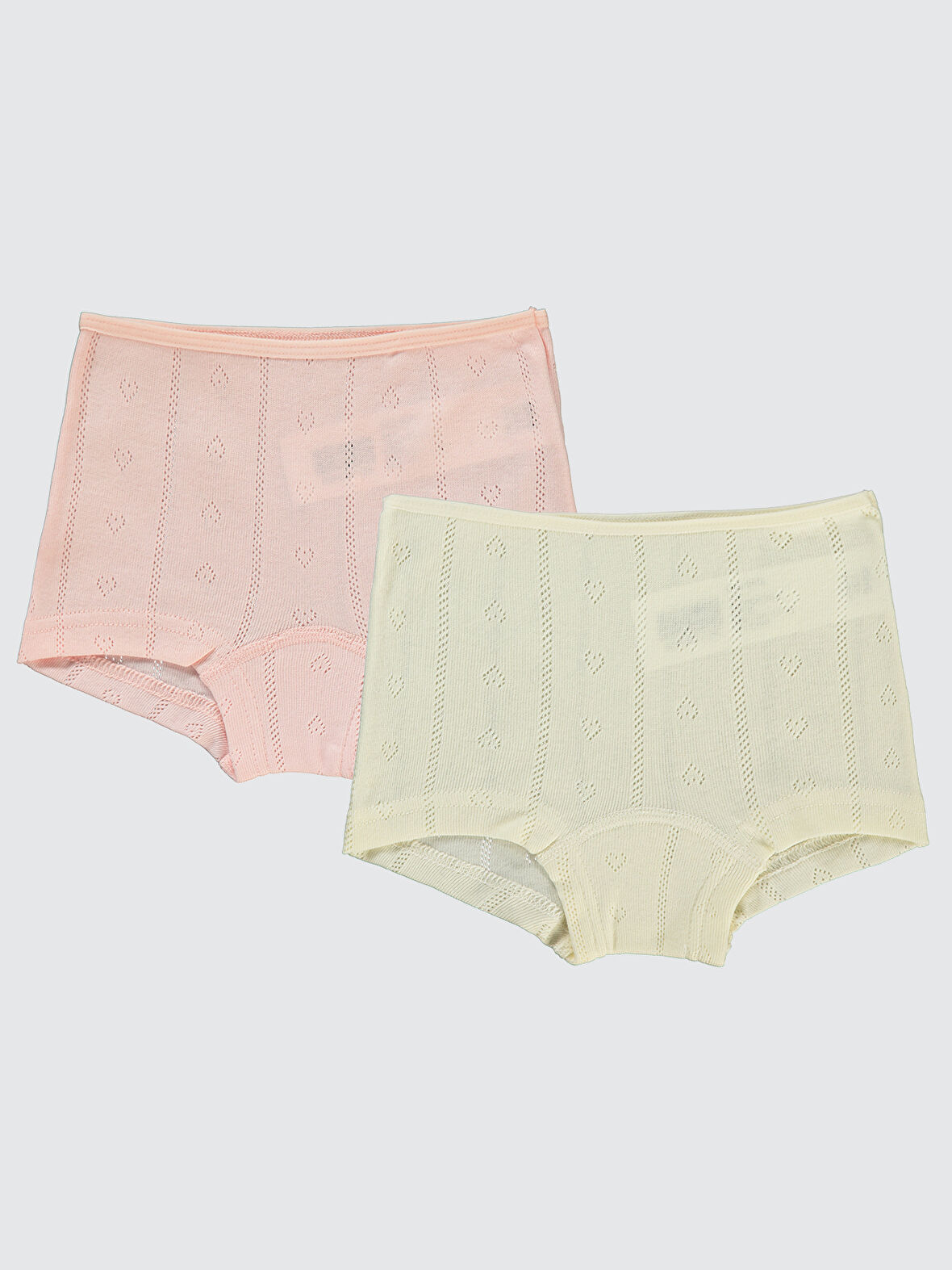 Civil Girls Kız Çocuk 2'li Boxer Set 2-10 Yaş Ekru-Somon
