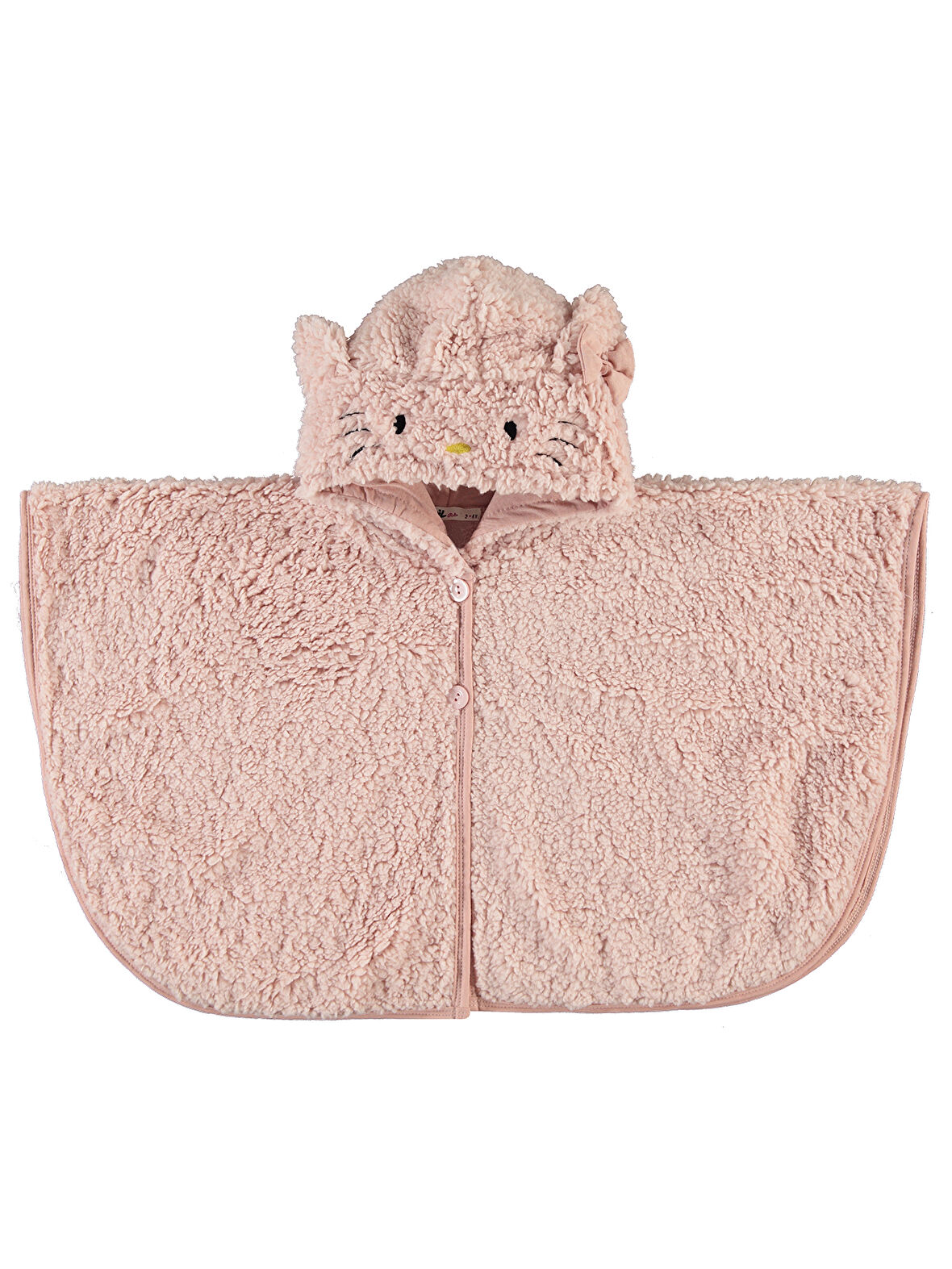 Civil Girls Kız Çocuk Pelerin 2-5 Yaş Pudra