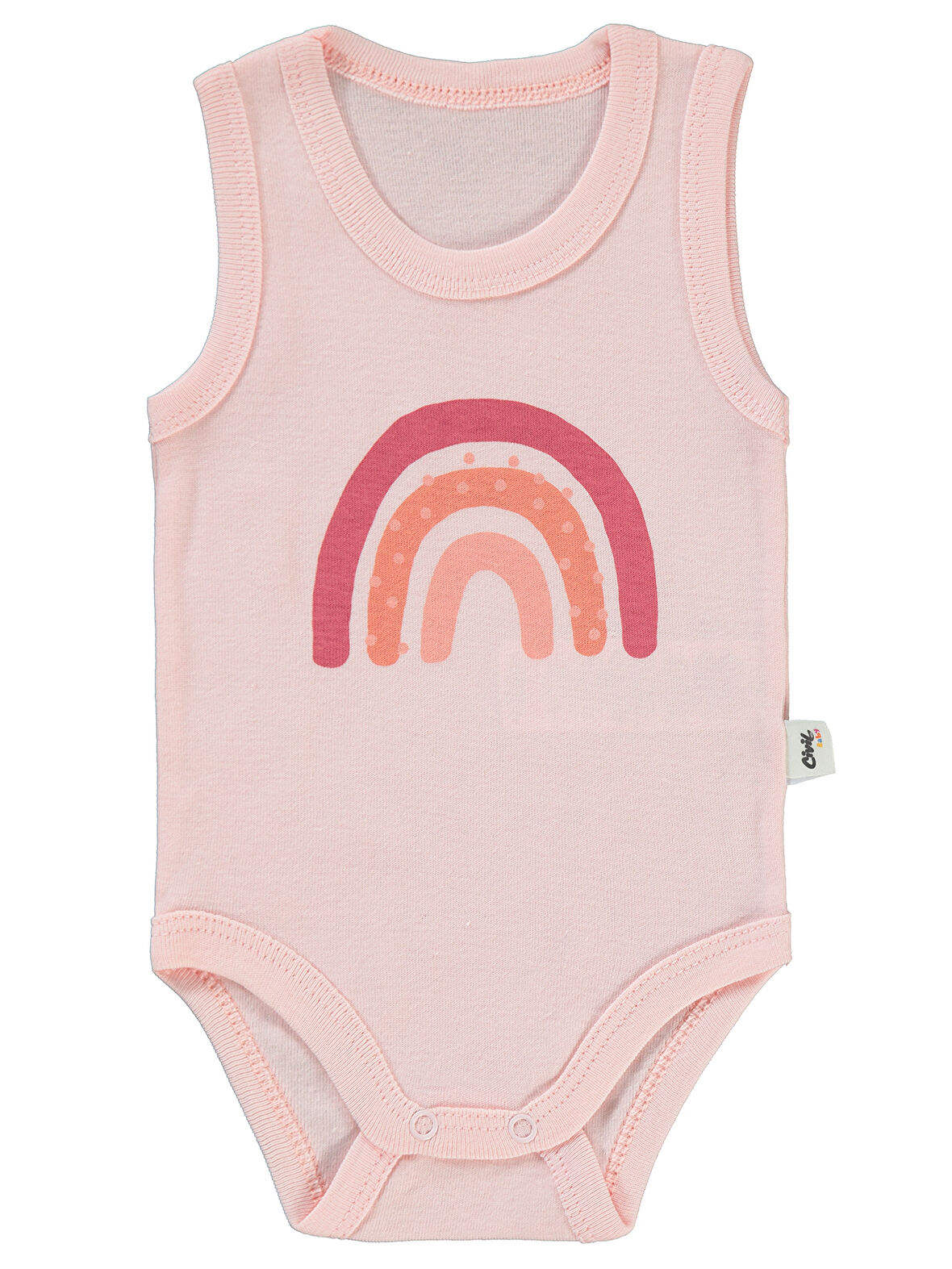 Civil Baby Kız Bebek Çıtçıtlı Badi 2-5 Yaş Pudra