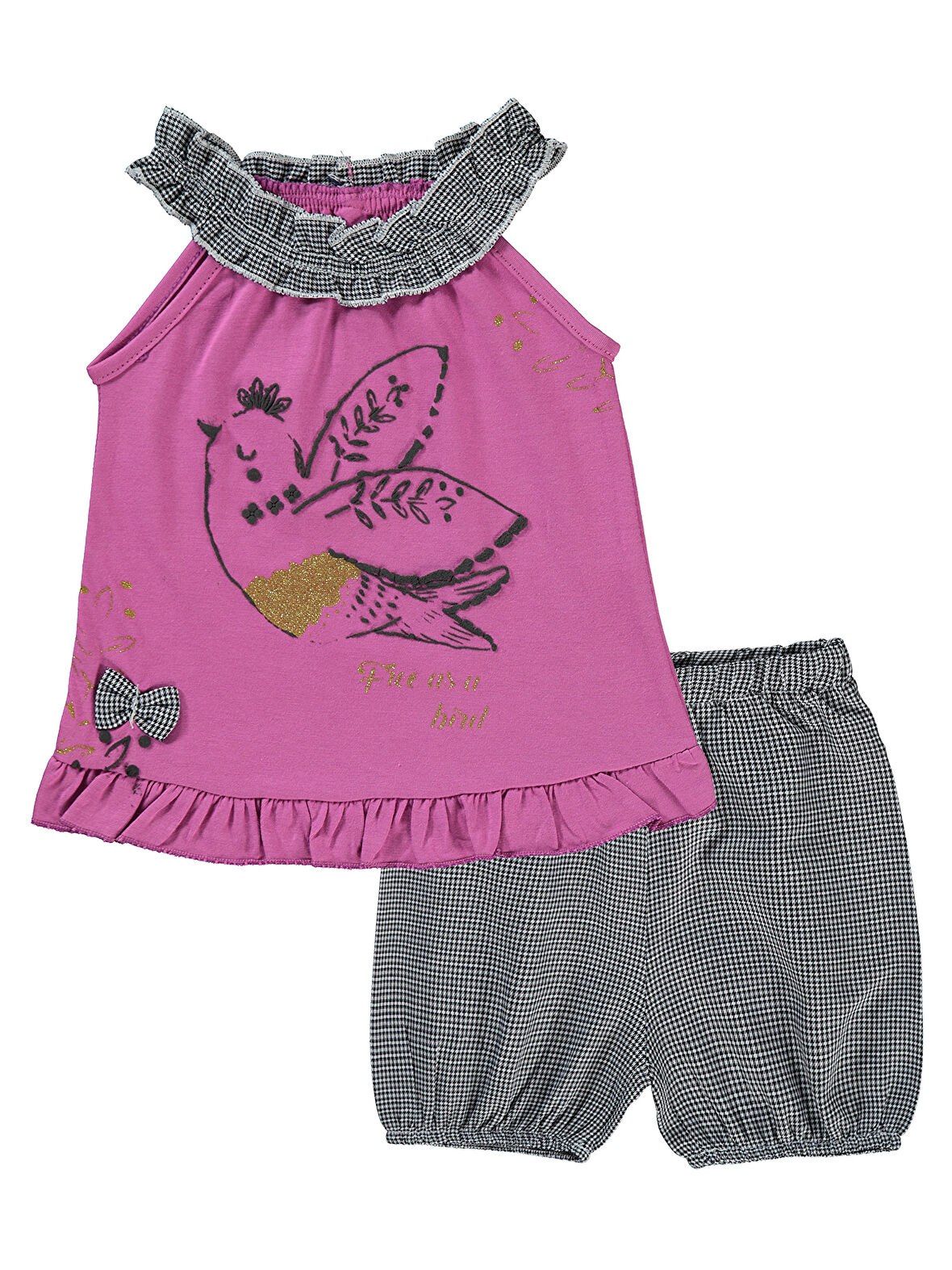 Kumru Kız Bebek Takım 6-18 Ay Lila 