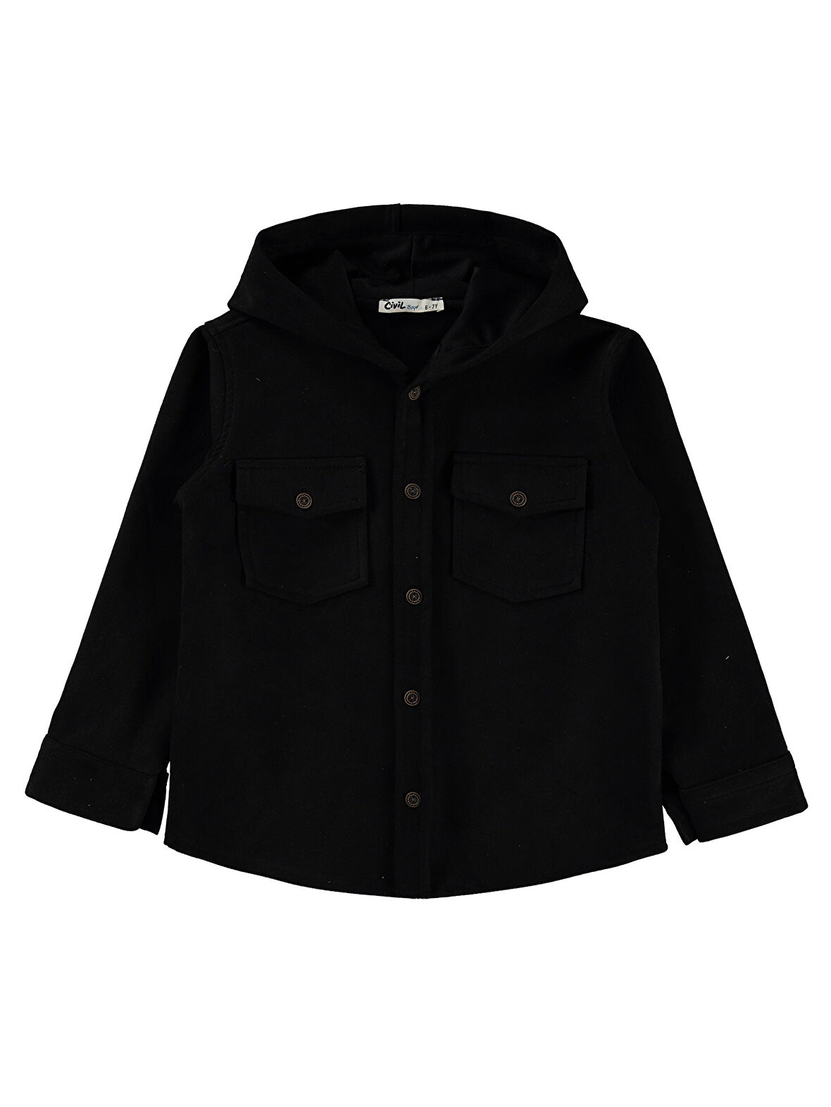Civil Boys Erkek Çocuk Gömlek 10-13 Yaş Siyah
