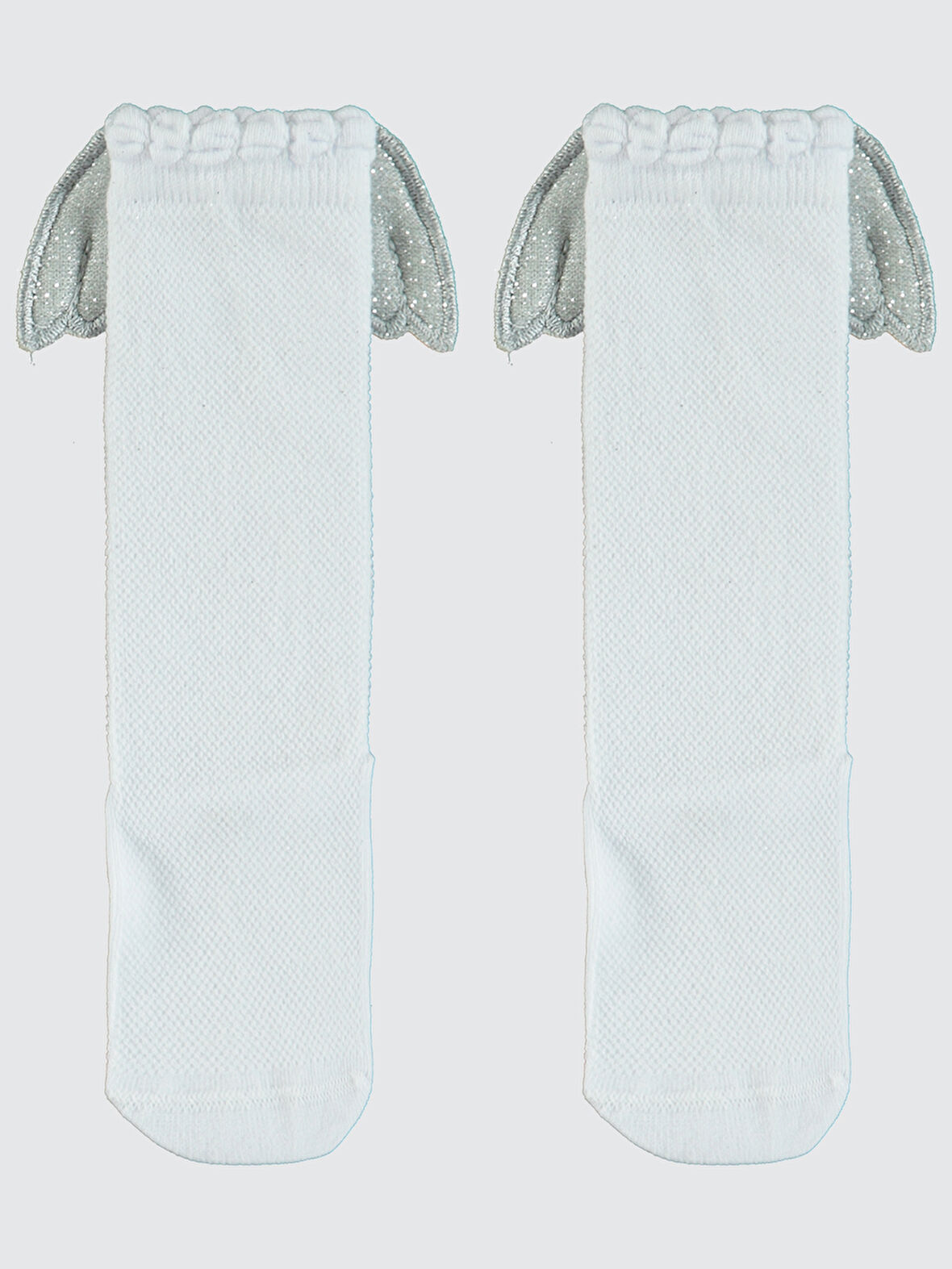 Civil Girls Kız Çocuk Dizaltı Çorap 3-11 Yaş Beyaz