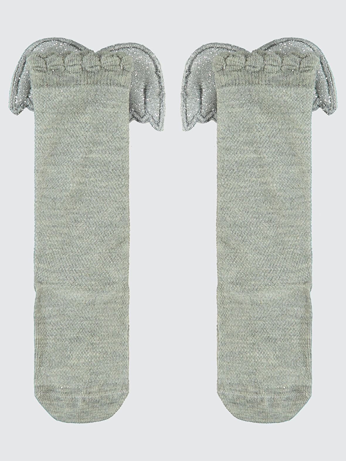 Civil Girls Kız Çocuk Dizaltı Çorap 3-11 Yaş Gri