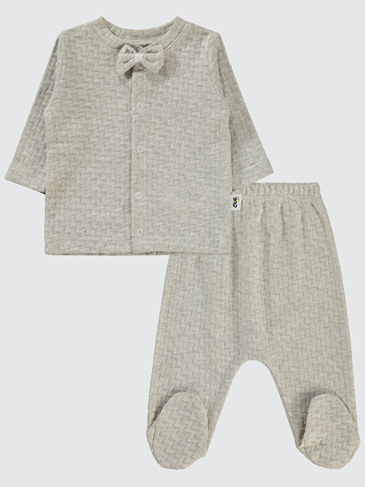Civil Baby Erkek Bebek Pijama Takımı 1-6 Ay Kahverengi