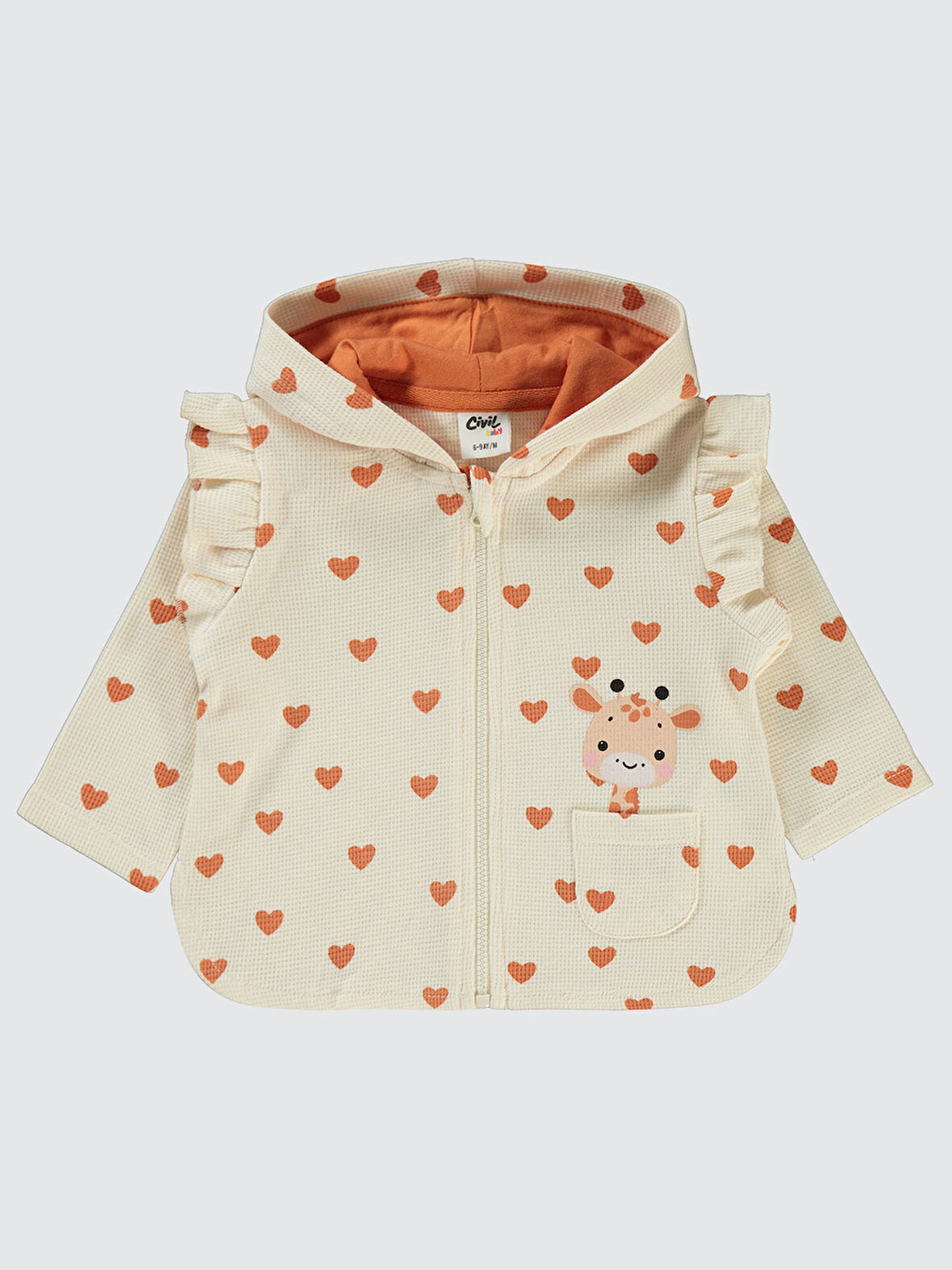 Civil Baby Kız Bebek Hırka 6-18 Ay FilDişi