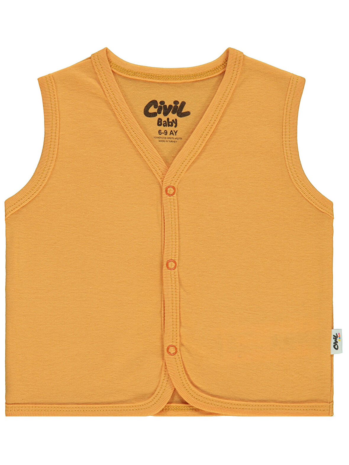 Civil Baby Bebek Yelek 6-18 Ay Güderi Hardalı